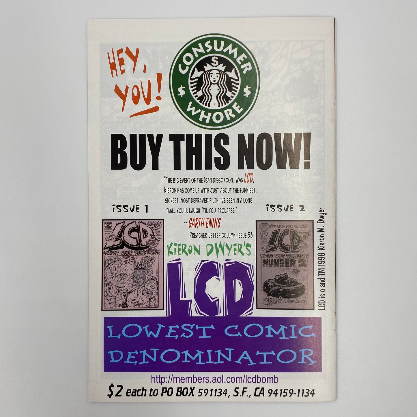 Captain Dingleberry #4 (1998) Underhanded (VF-)