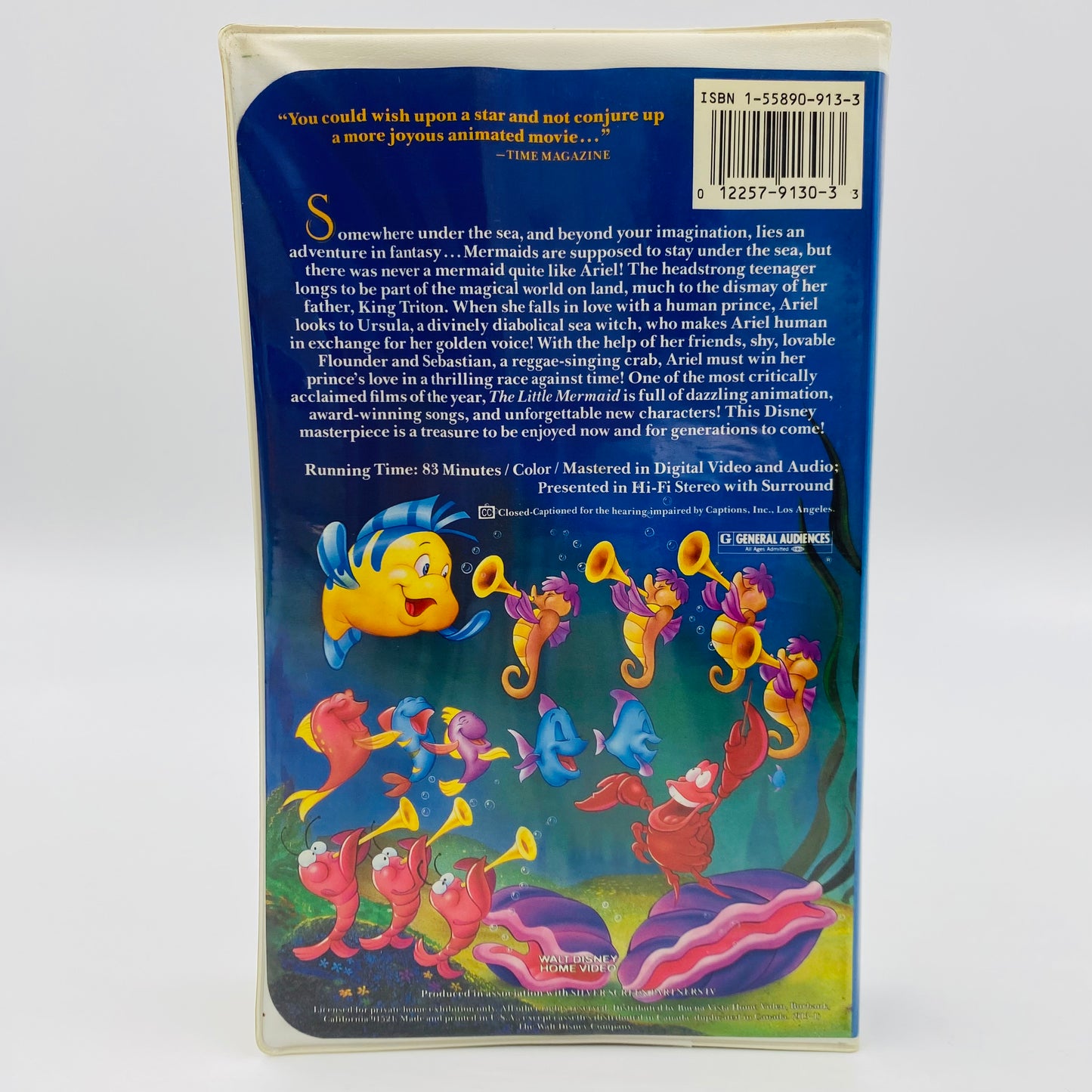 The Little Mermaid Black Diamond VHS tape (1990) Walt Disney Home Video