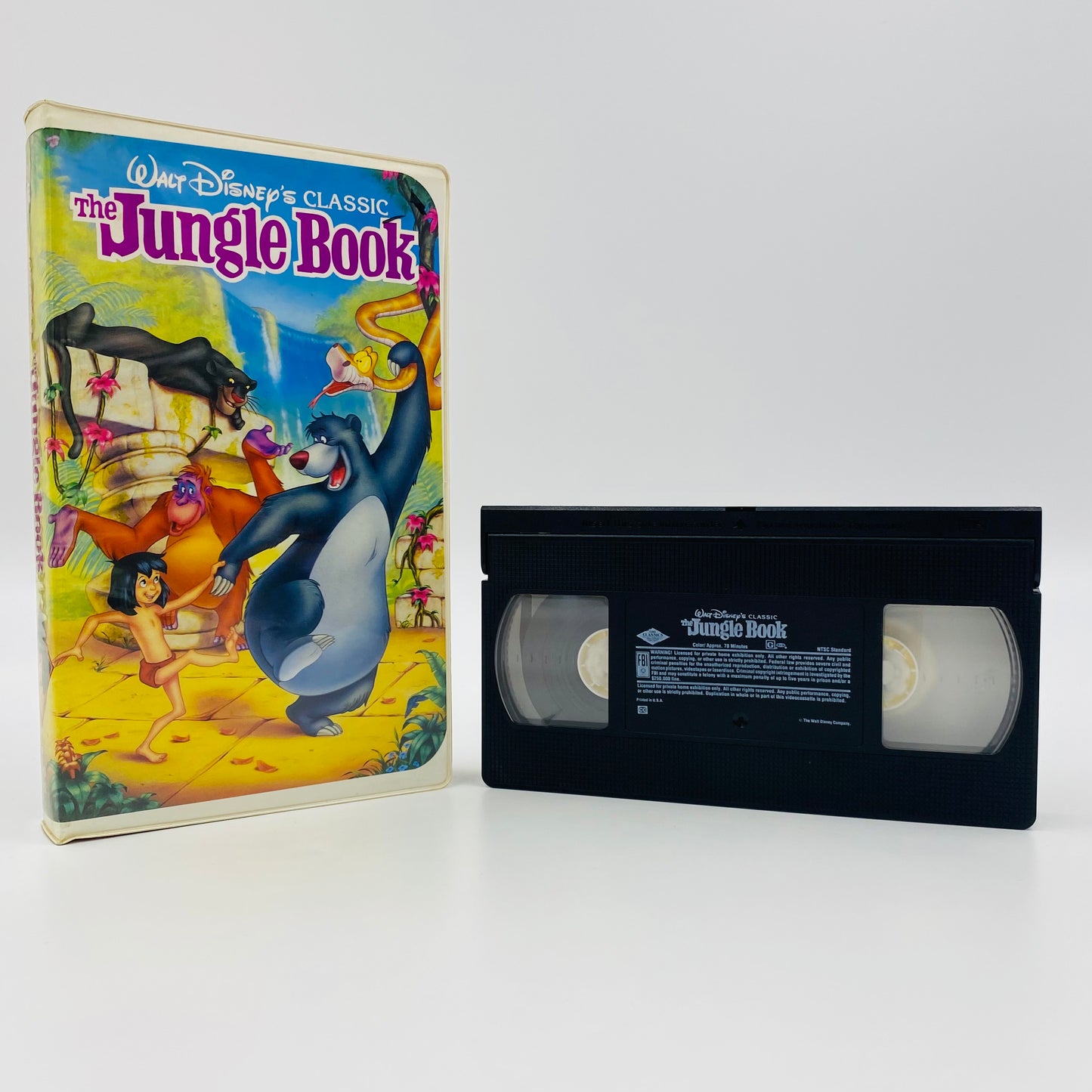 The Jungle Book Black Diamond VHS tape (1991) Walt Disney Home Video