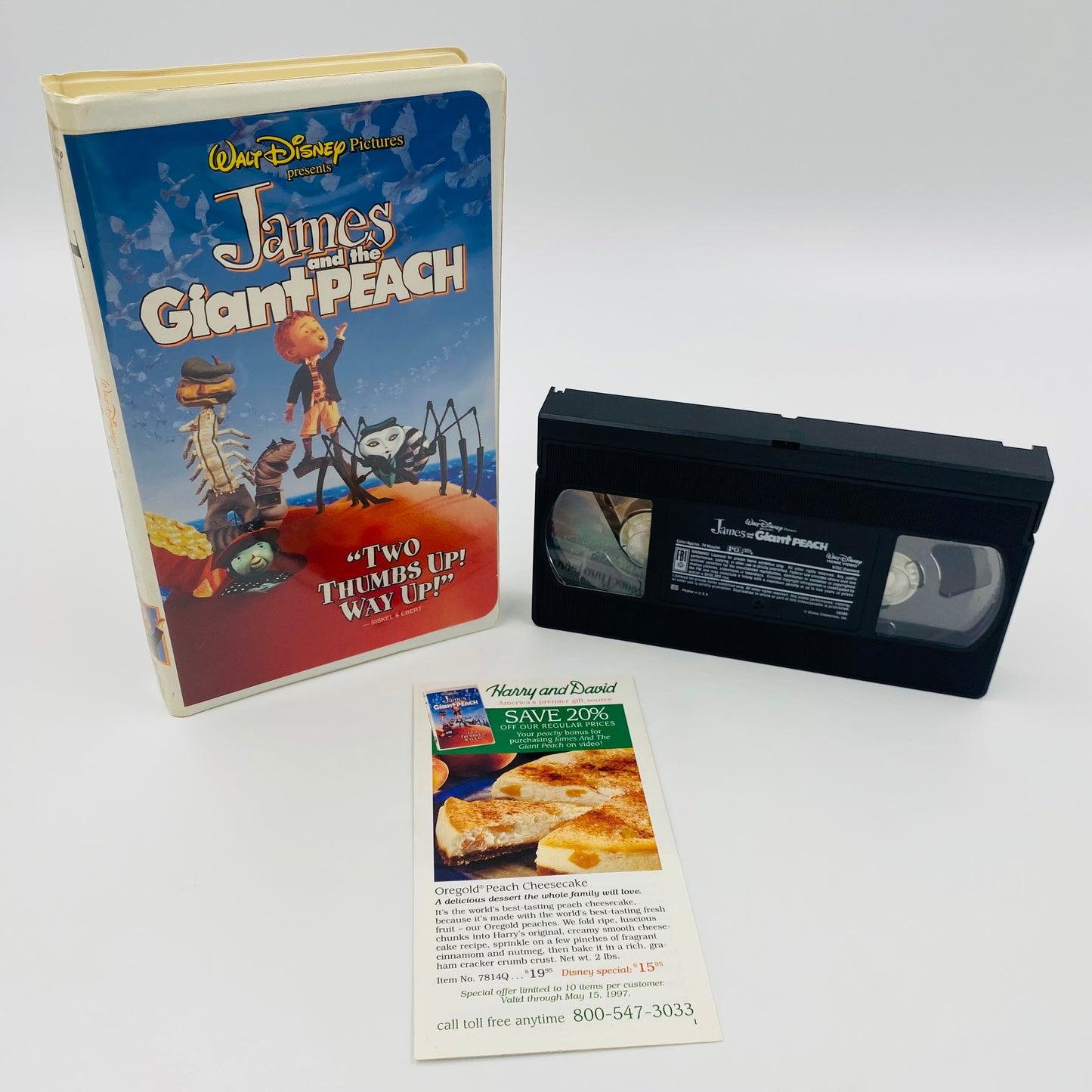 James and the Giant Peach VHS tape (1996) Walt Disney Home Video