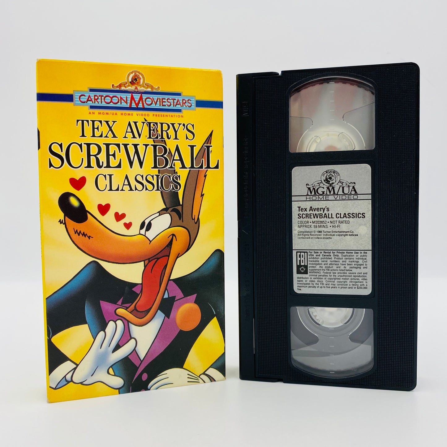 Tex Avery’s Screwball Classics volumes 1-4 VHS tapes (1988, 1989, 1991 ...