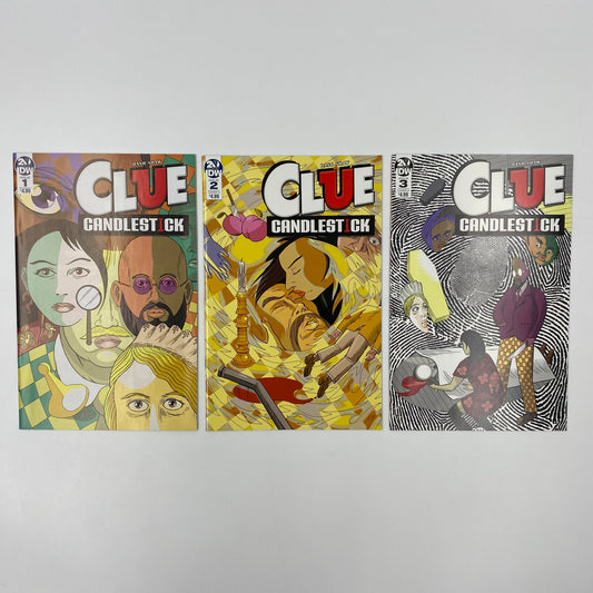 Clue Candlestick #1-3 (2019) IDW (VF+,VF-,VF)