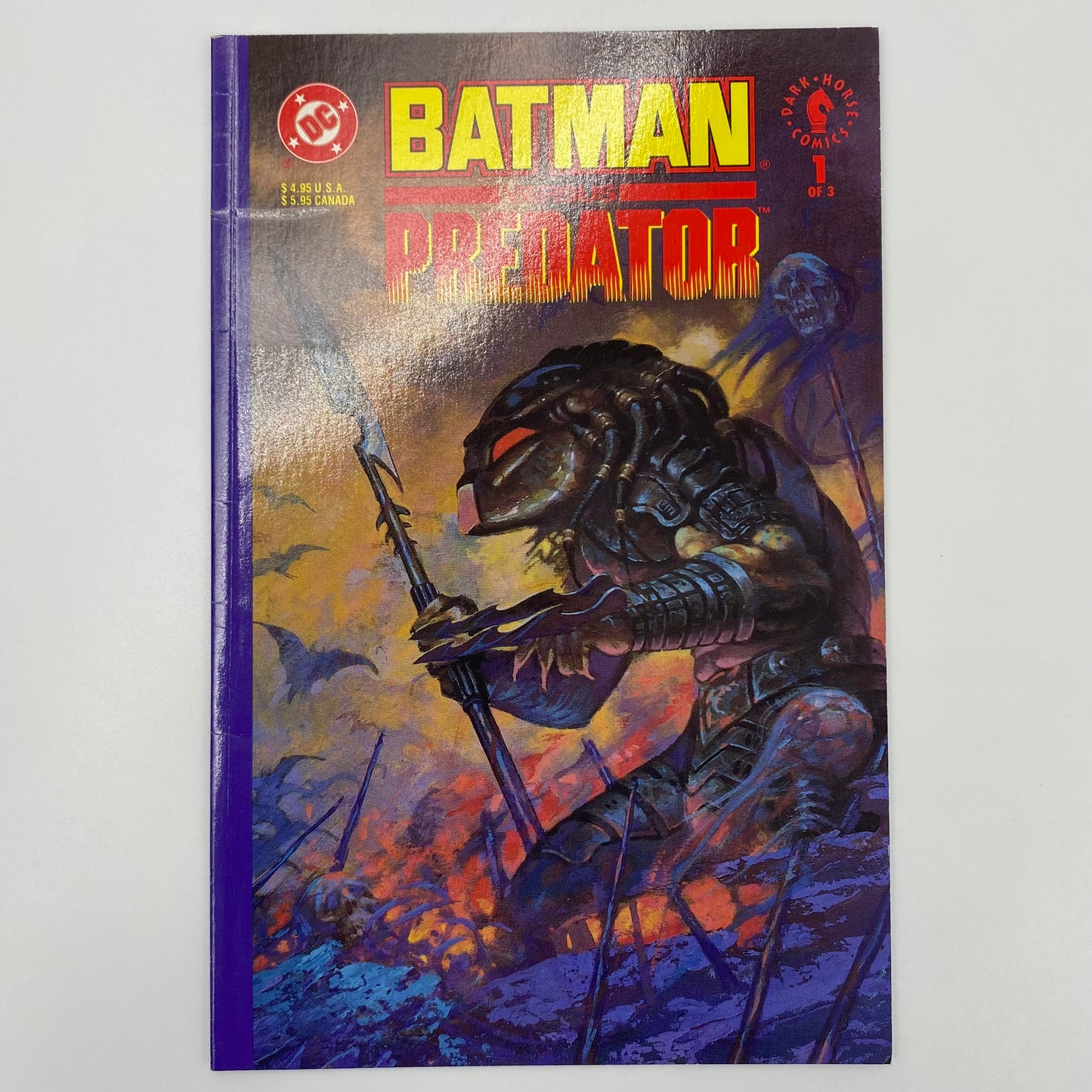 Batman VS Predator #1B (1991) DC & Dark Horse (VG+)