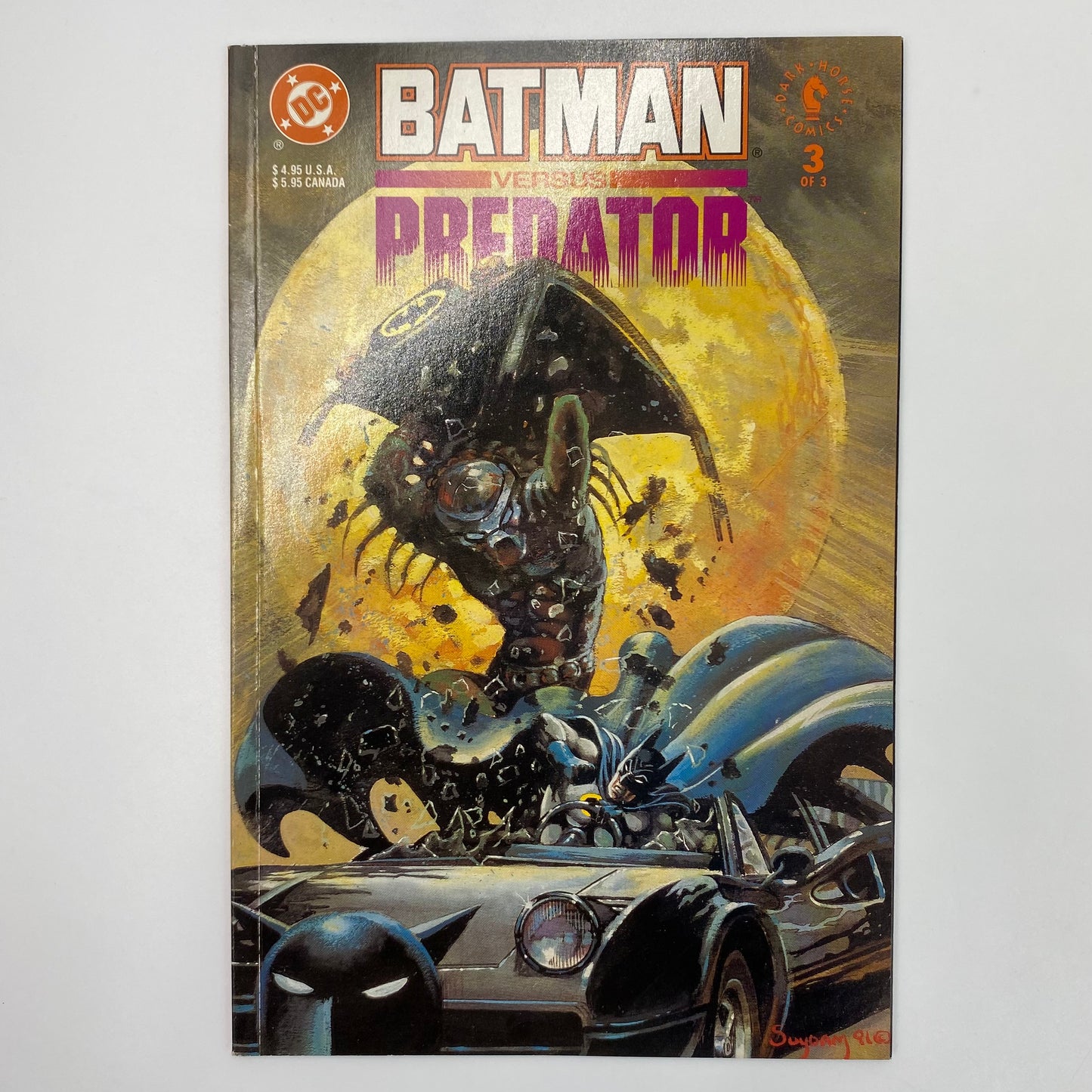 Batman VS Predator #3A (1991) DC & Dark Horse (VG+)