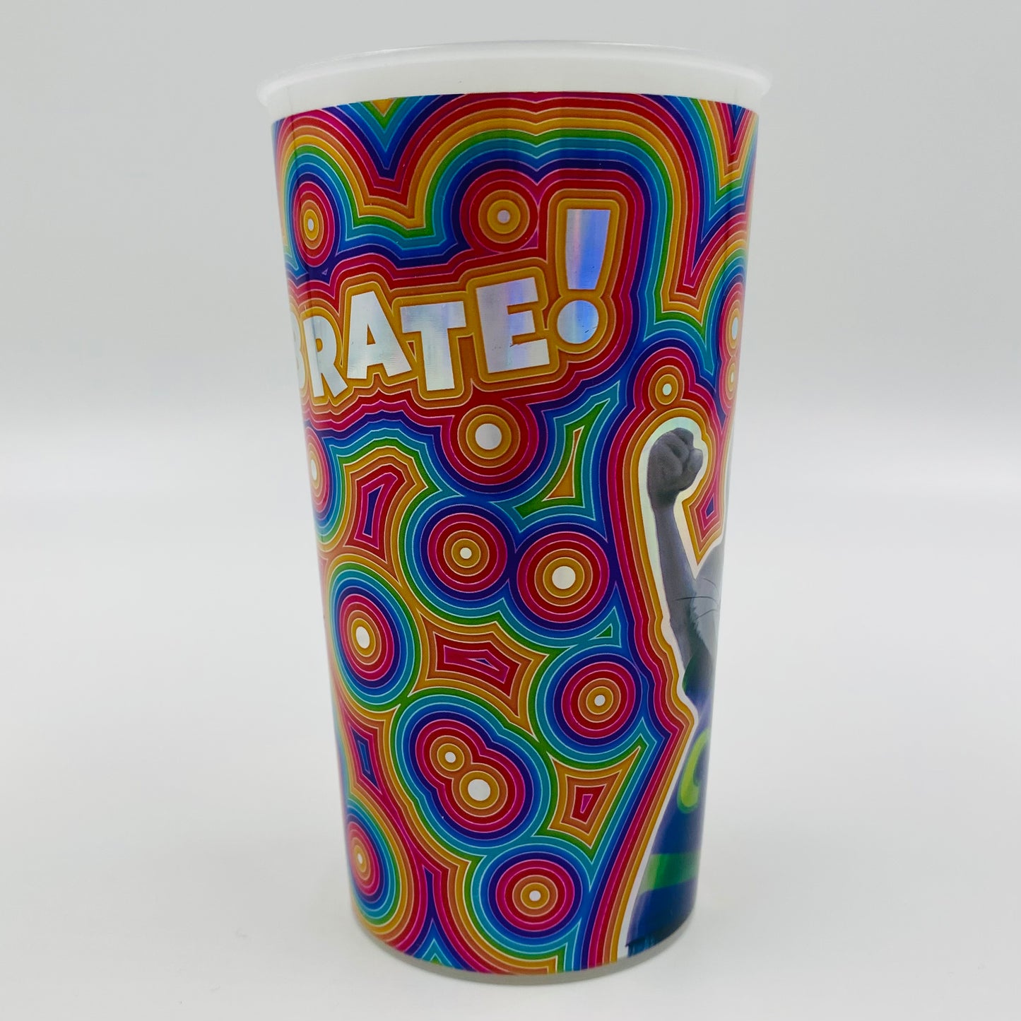Chuck E Cheese 12oz plastic cup with lid (2019) CEC Entertainment