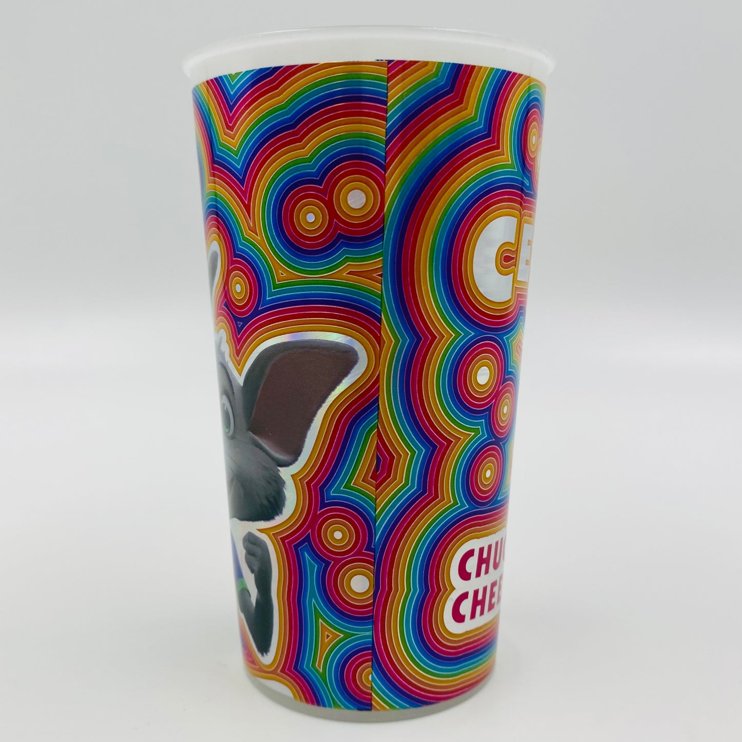 Chuck E Cheese 12oz plastic cup with lid (2019) CEC Entertainment