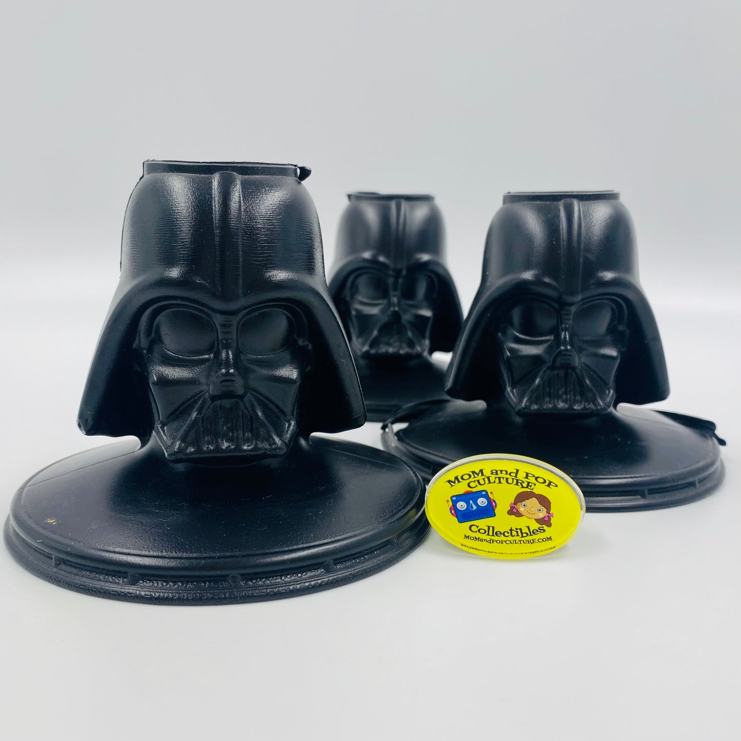 Star Wars Episode III Revenge of the Sith set of 3 Darth Dew Slurpee cup toppers (2005) 7-11
