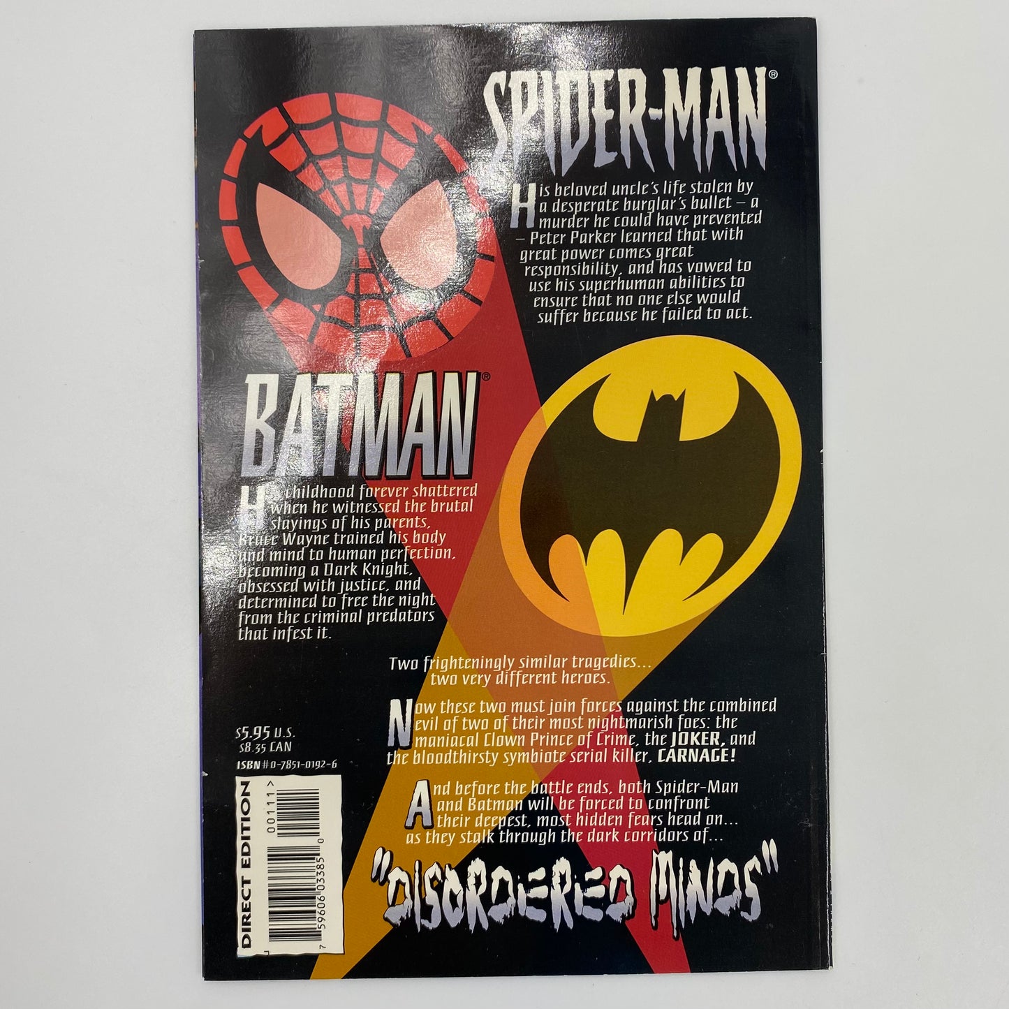 Spider-Man and Batman (1995) Marvel & DC (FN)