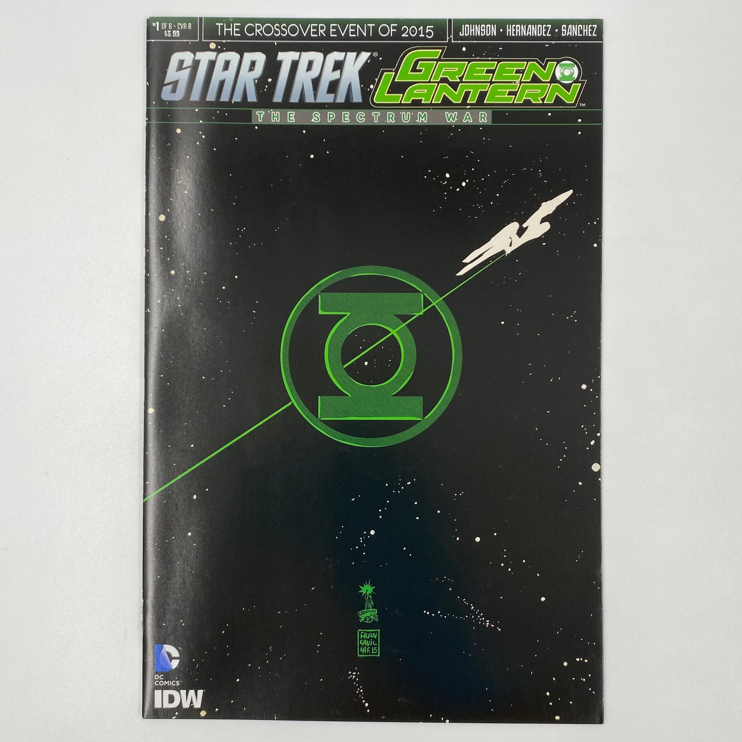 Star Trek Green Lantern The Spectrum War #1-6 (2015) DC & IDW (FN, FN, VF, FN+, FN, FN+)