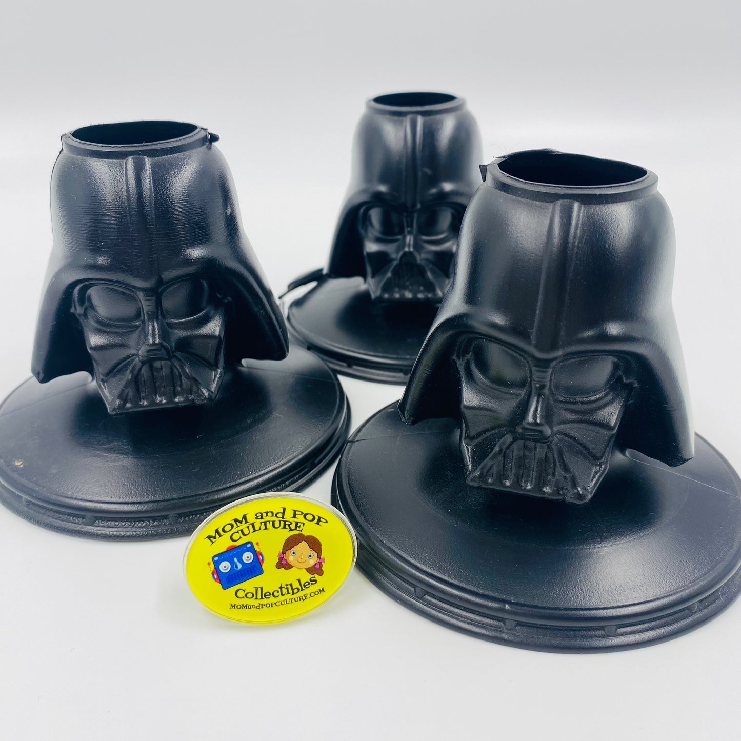 Star Wars Episode III Revenge of the Sith set of 3 Darth Dew Slurpee cup toppers (2005) 7-11
