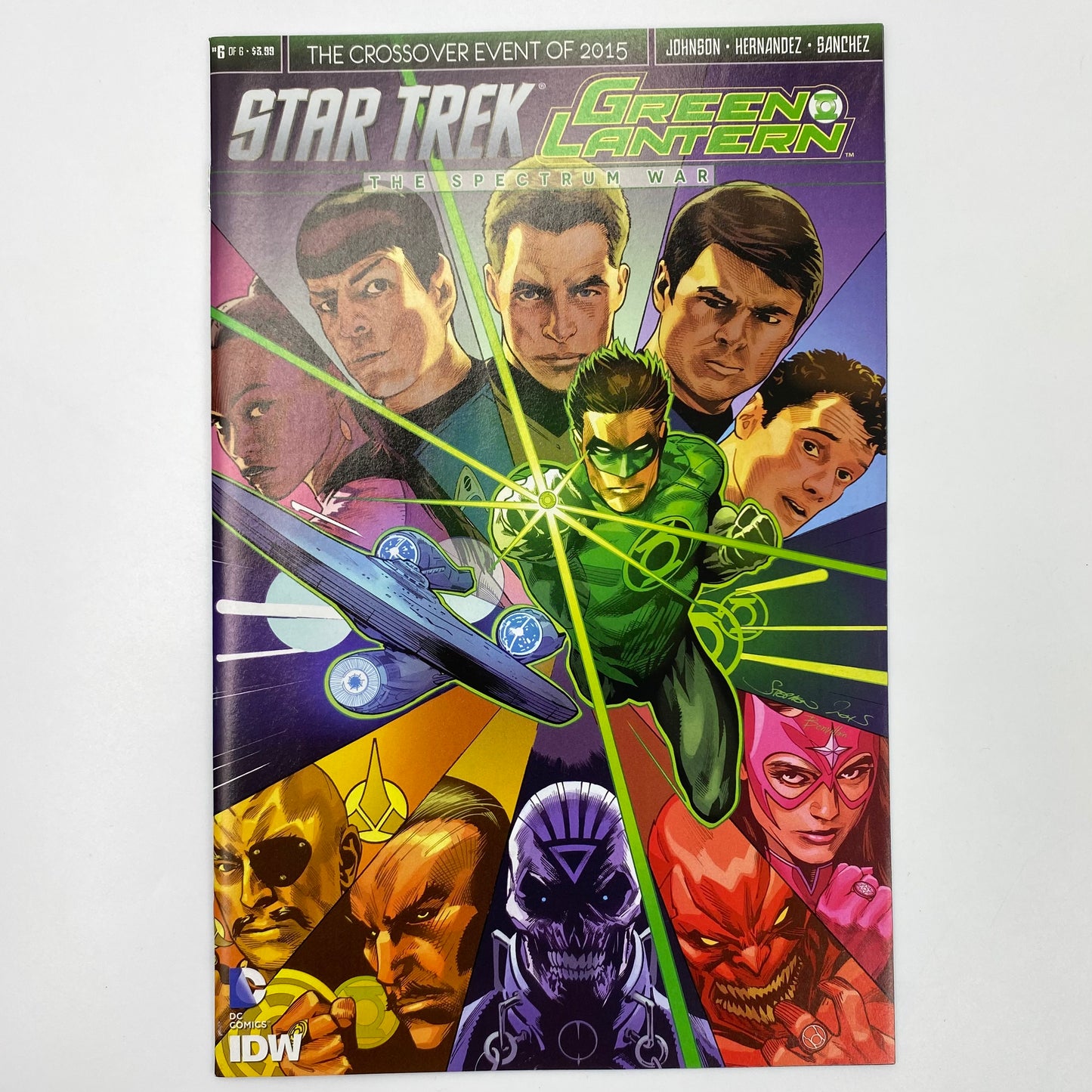 Star Trek Green Lantern The Spectrum War #1-6 (2015) DC & IDW (FN, FN, VF, FN+, FN, FN+)