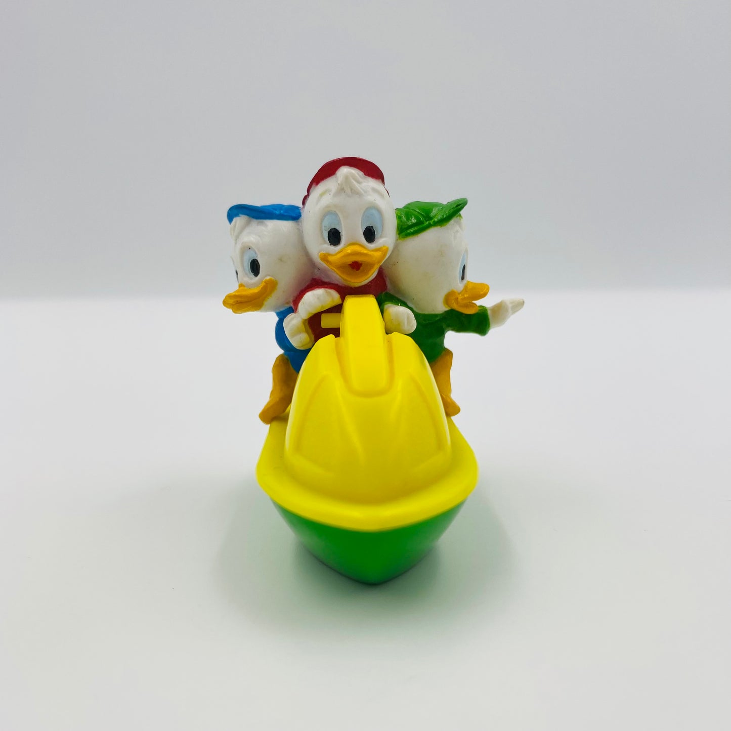 DuckTales Huey Dewey & Louie on Surf Ski (without wheels) McDonald's Happy Meal toy (1988) loose