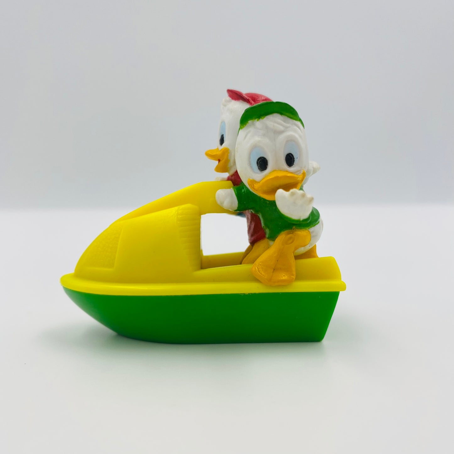 DuckTales Huey Dewey & Louie on Surf Ski (without wheels) McDonald's Happy Meal toy (1988) loose