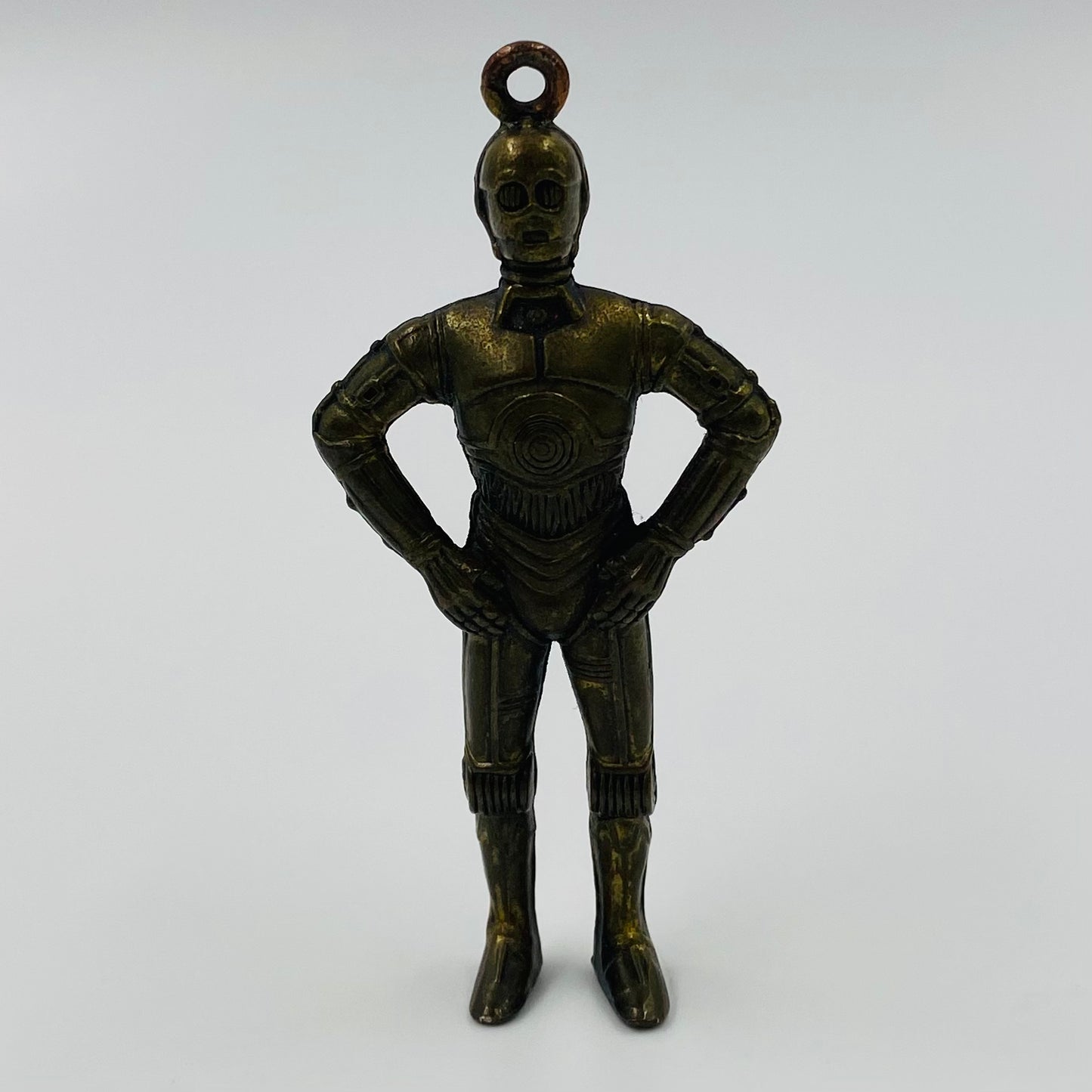 Star Wars C-3PO 2.75” brass keychain figurine (1996) Placo