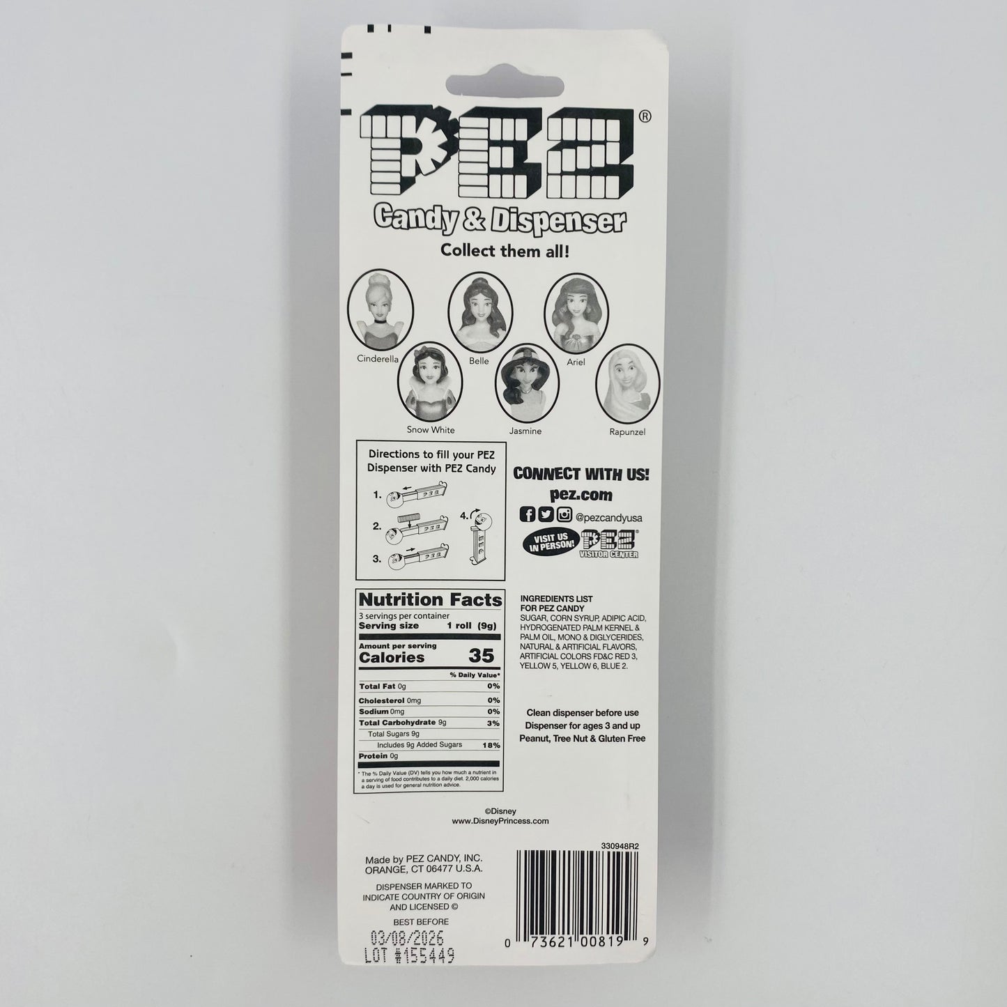 Disney Princess Sleeping Beauty Aurora  PEZ dispenser (2020) carded 7.5 Vietnam