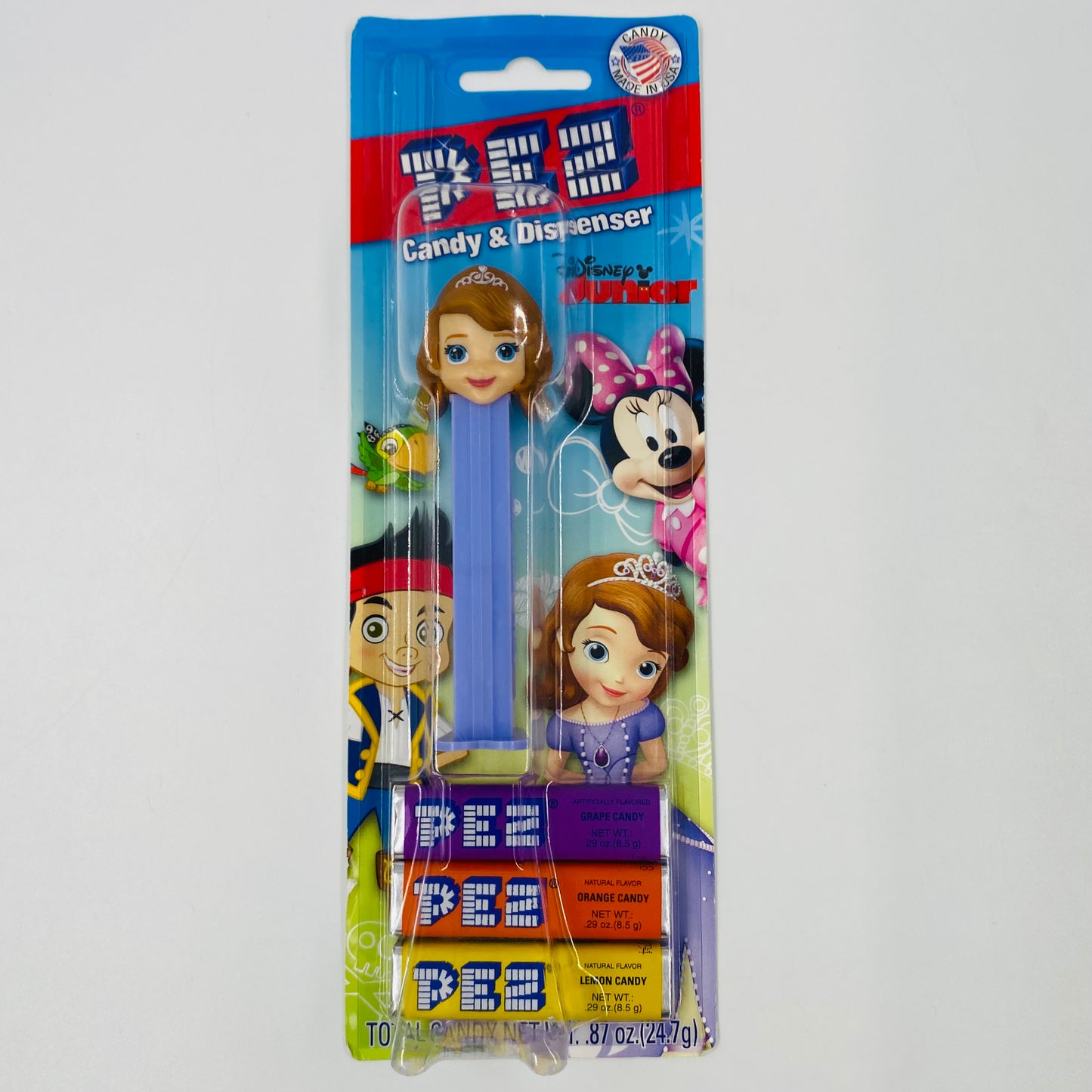 Disney Junior Sofia the First PEZ dispenser (2014) carded 7.5 China