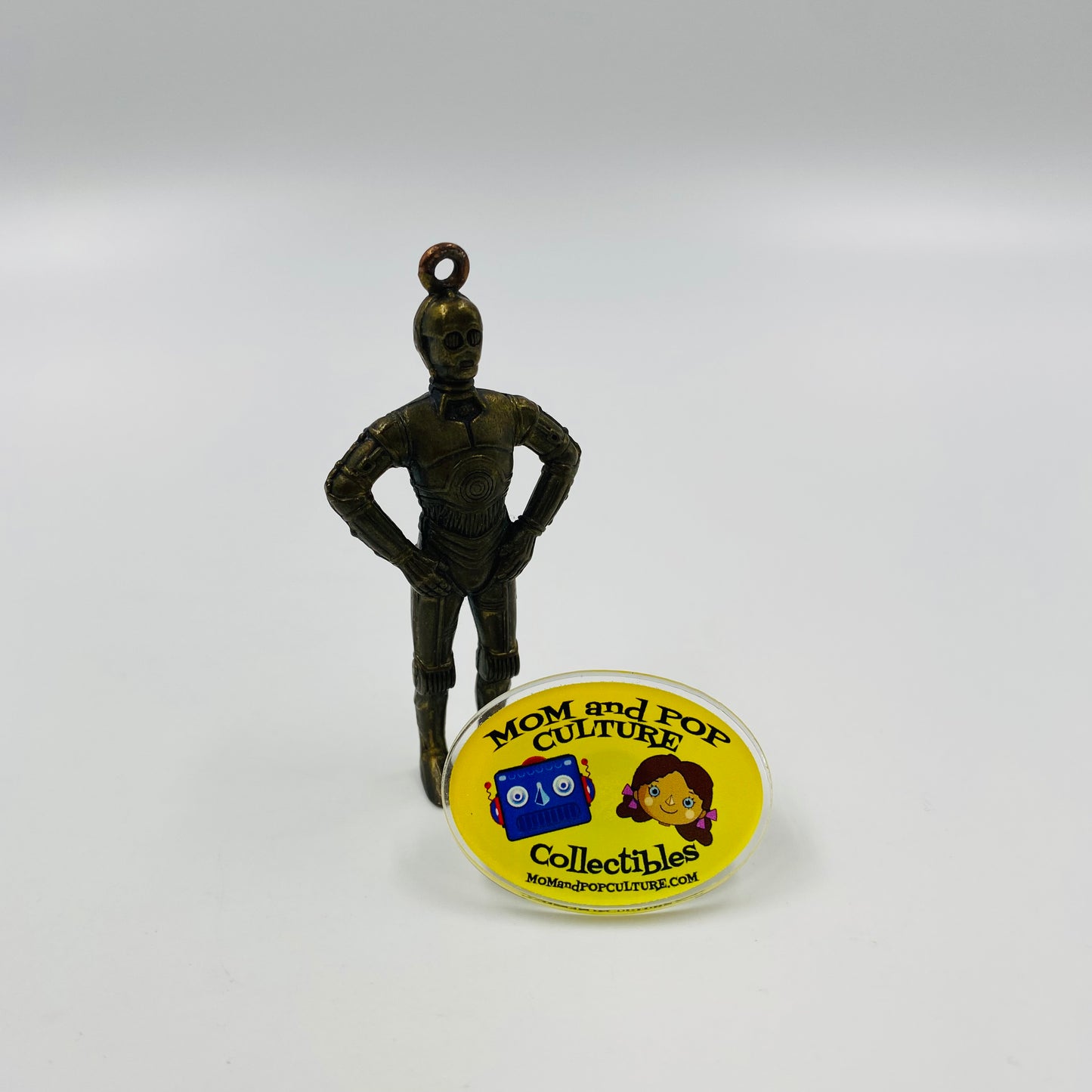 Star Wars C-3PO 2.75” brass keychain figurine (1996) Placo