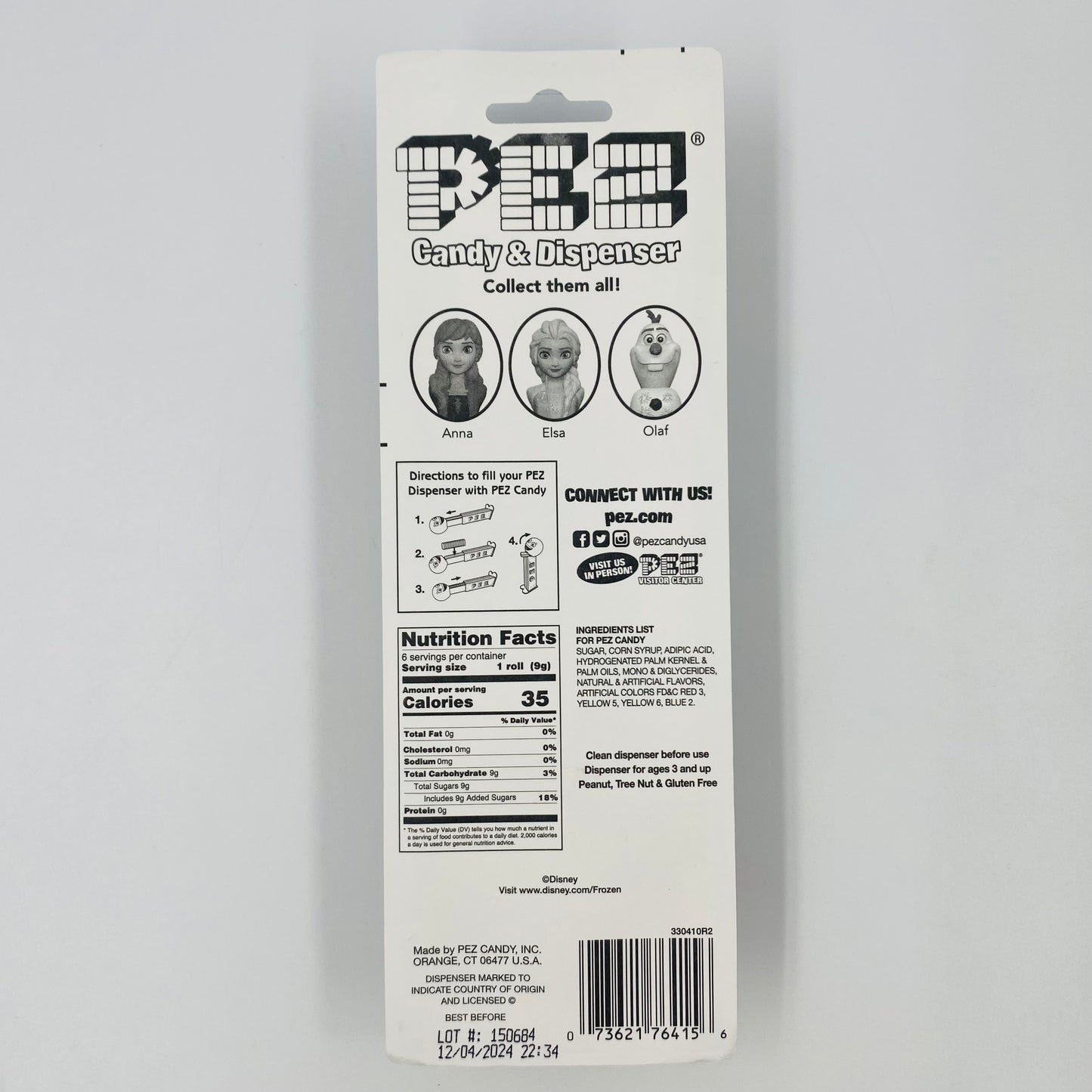 Frozen II Elsa PEZ dispenser (2019) carded 7.5 China