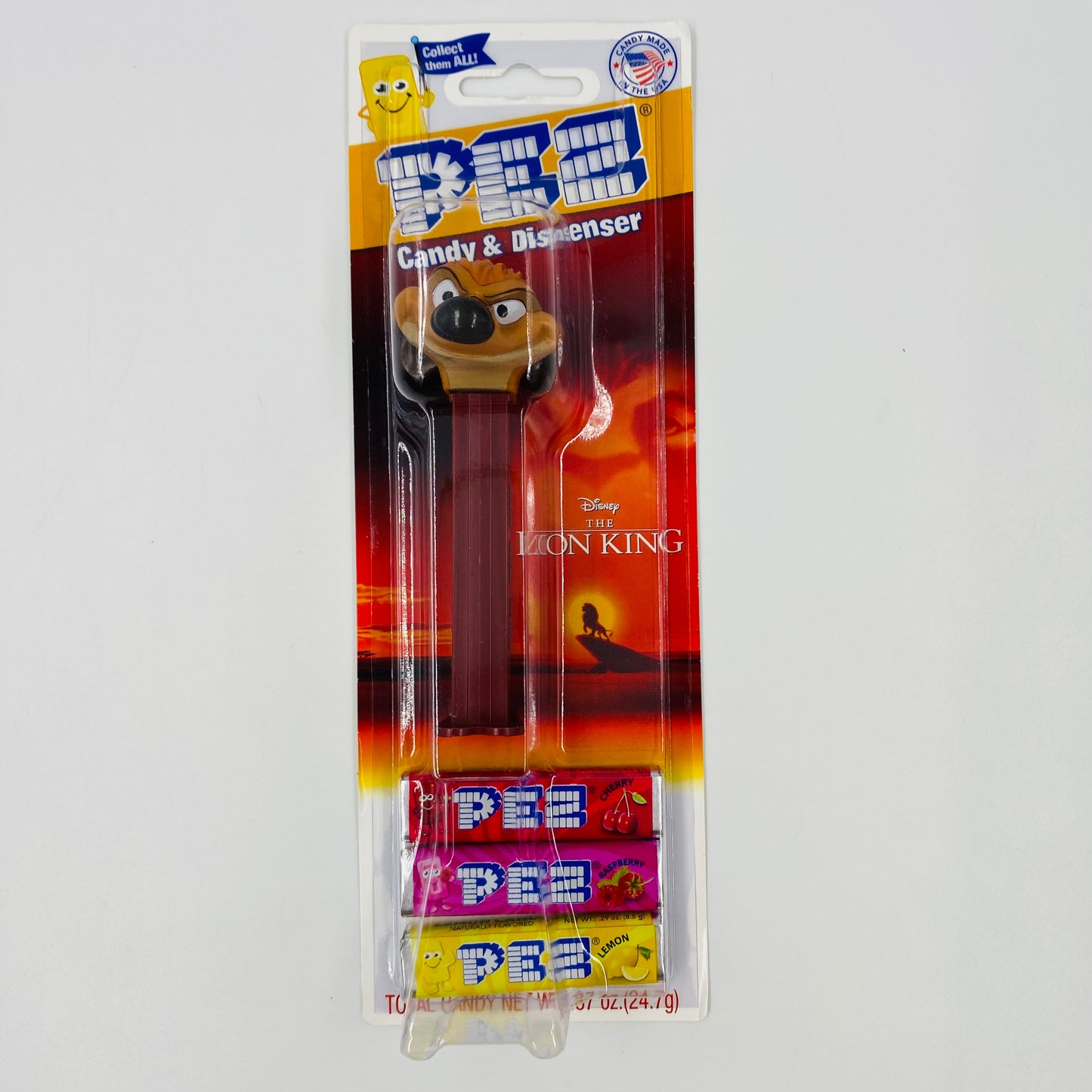 Lion King Timon PEZ dispenser (2019) carded 7.5 Hungary
