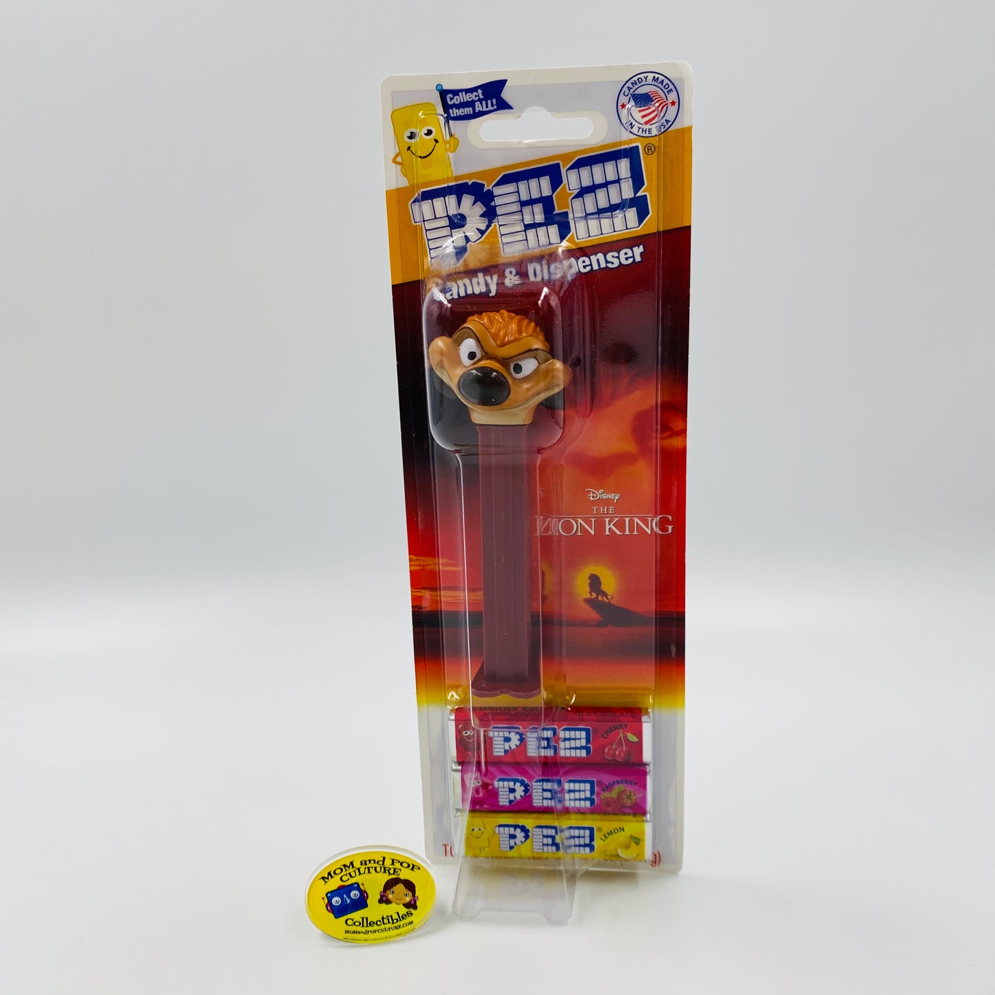 Lion King Timon PEZ dispenser (2019) carded 7.5 Hungary