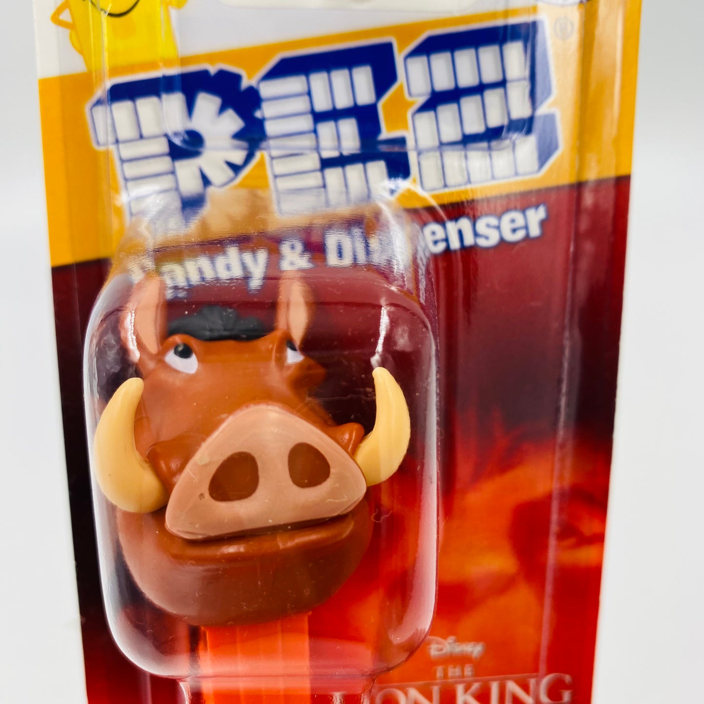 Lion King Pumba PEZ dispenser (2019) carded 7.5 Hungary