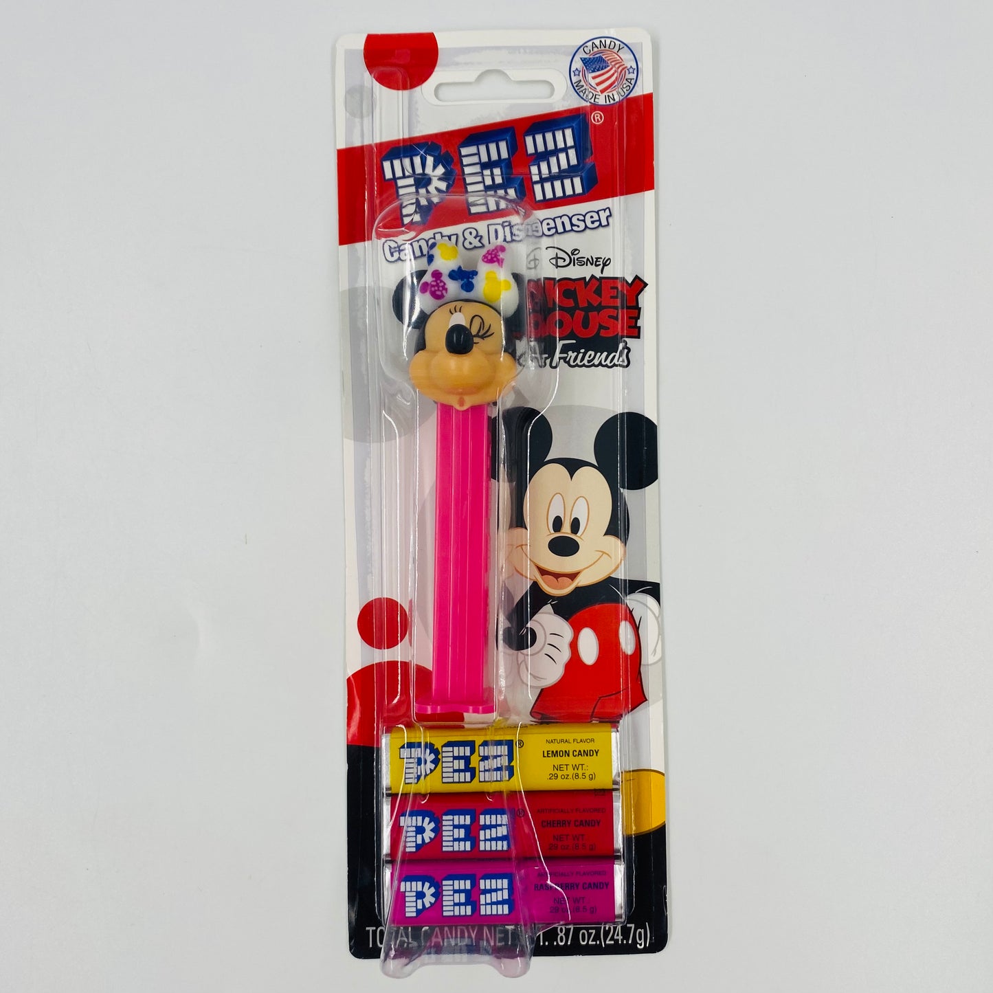 Disney Mickey Mouse & Friends Minnie Mouse (stylish) PEZ dispenser (2016) carded 5.9 China