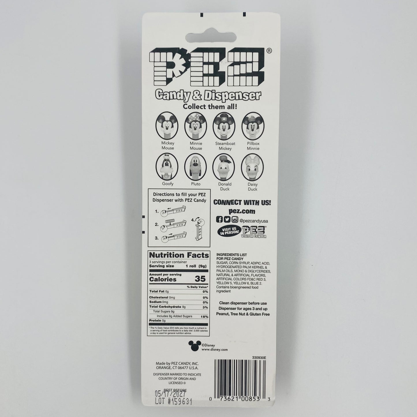 Disney Mickey Mouse & Friends Minnie Mouse PEZ dispenser (2021) carded 7.5 China