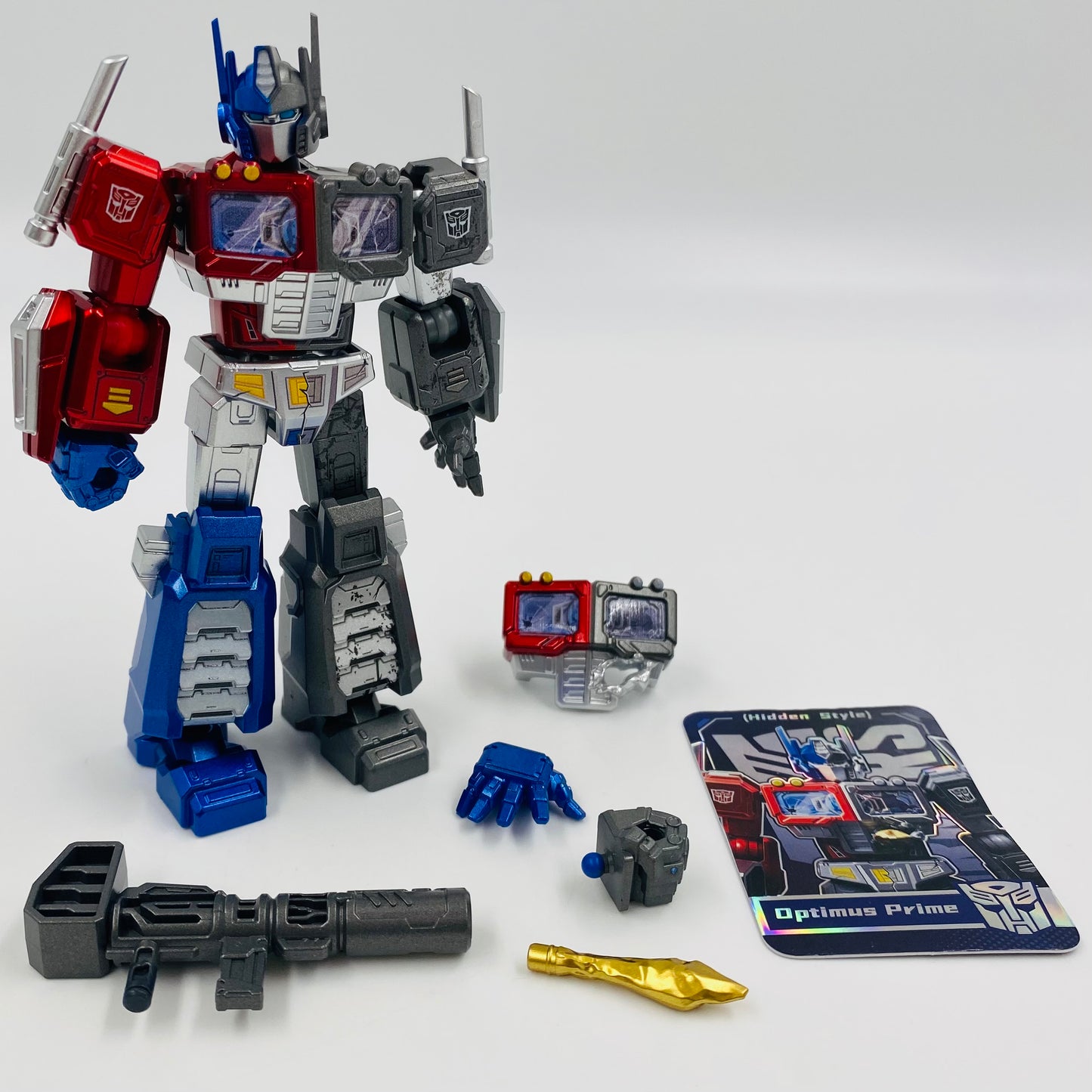 Transformers Galaxy Version 08 ULTRA RARE Optimus Prime (Hidden Style) loose 4” action figure (2025) Blokees