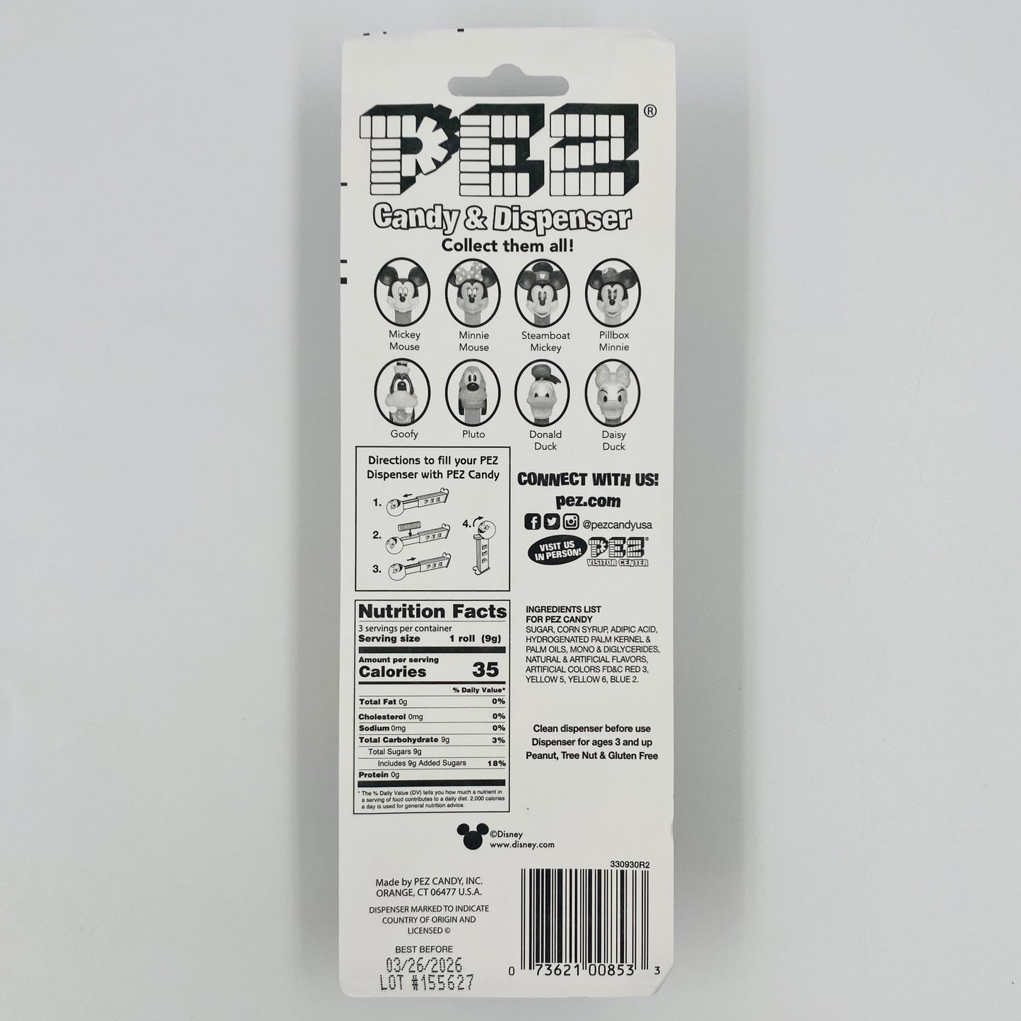 Disney Mickey Mouse & Friends Mickey Mouse (vintage) PEZ dispenser (2020) carded 7.5 Vietnam