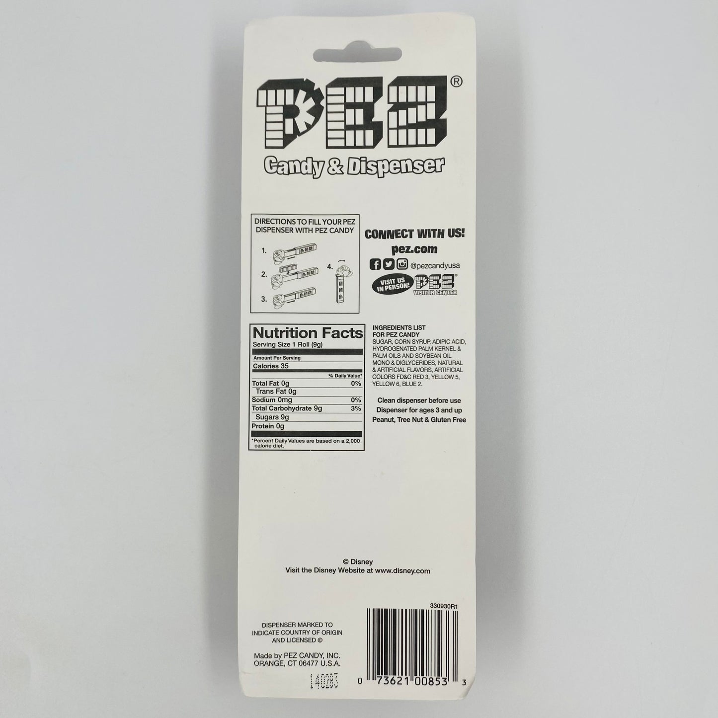 Disney Mickey Mouse & Friends Donald Duck PEZ dispenser (2009) carded 5.9 China