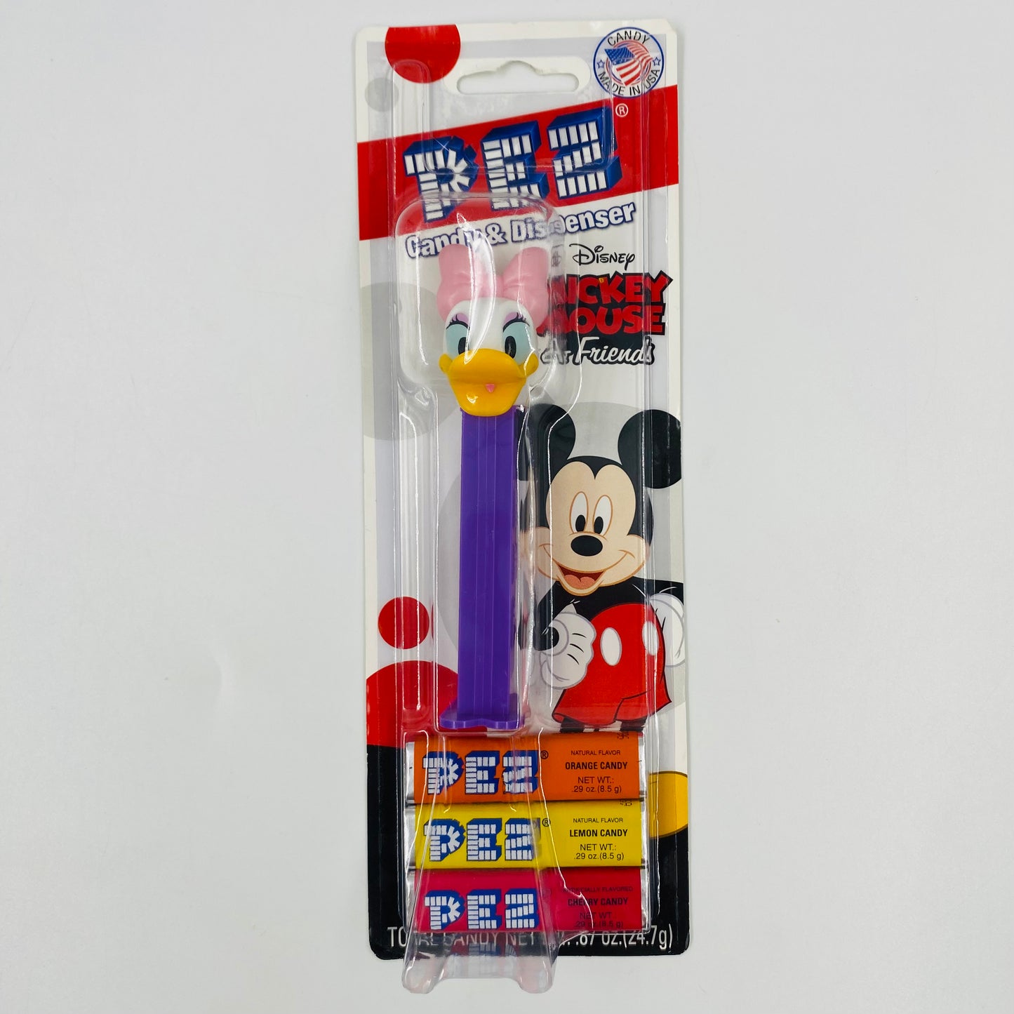 Disney Mickey Mouse & Friends Daisy Duck PEZ dispenser (2009) carded 7.5 China