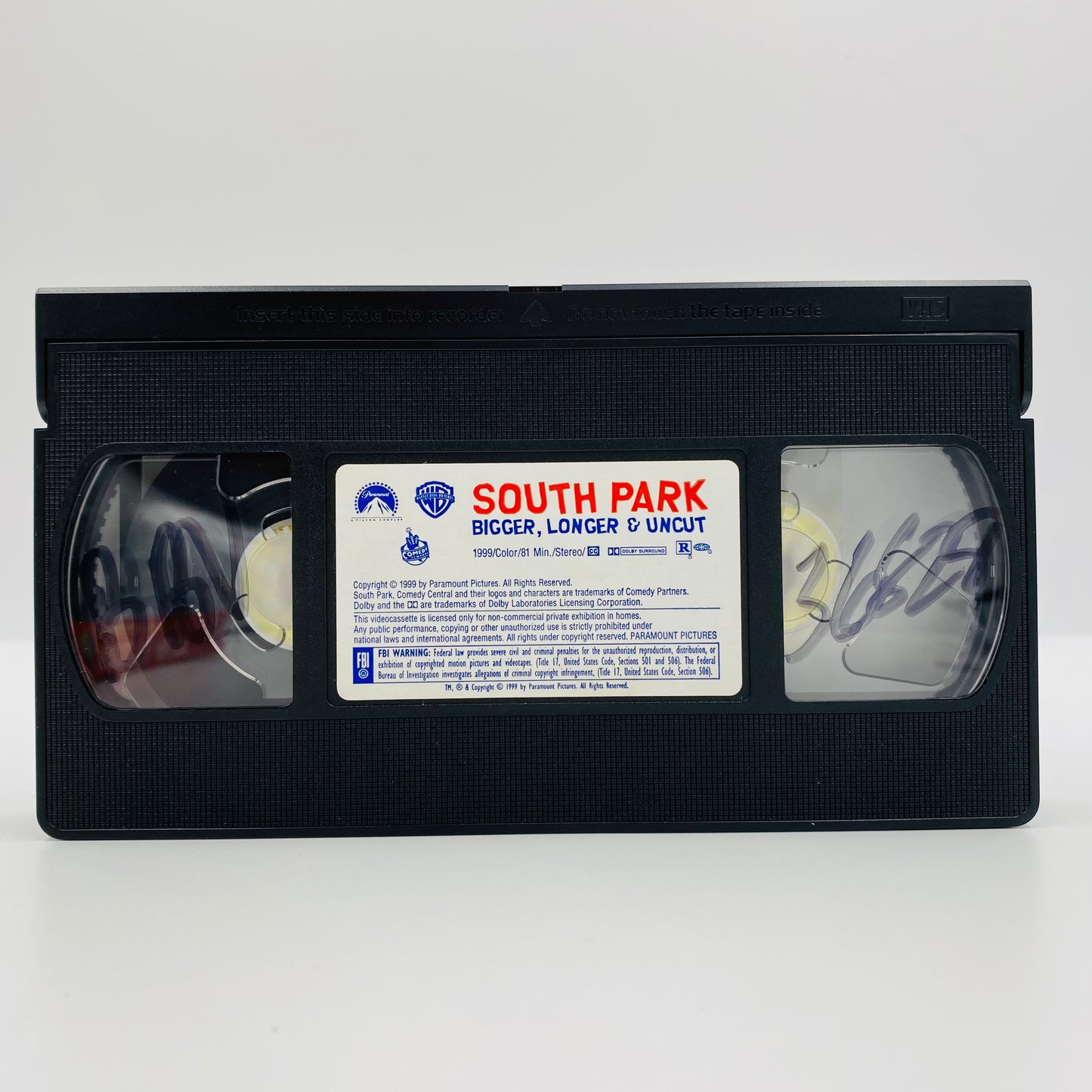 South Park Bigger, Longer & Uncut VHS tape (1999) Paramount