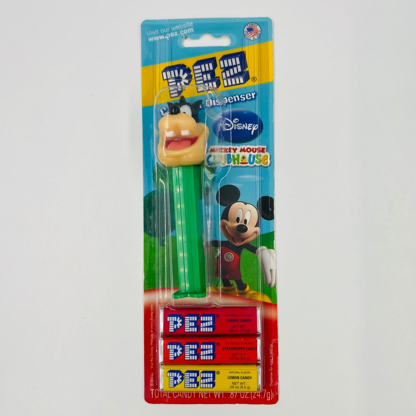 Disney Mickey Mouse Clubhouse Pete PEZ dispenser (2009) carded 5.9 China