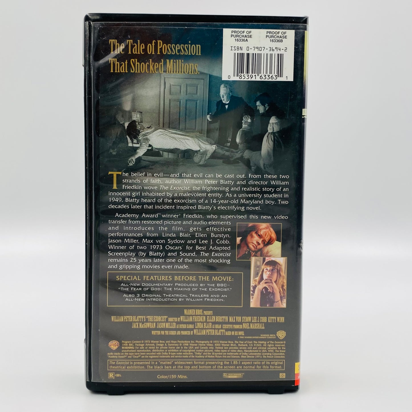 The Exorcist VHS tape (1998) Warner Brothers