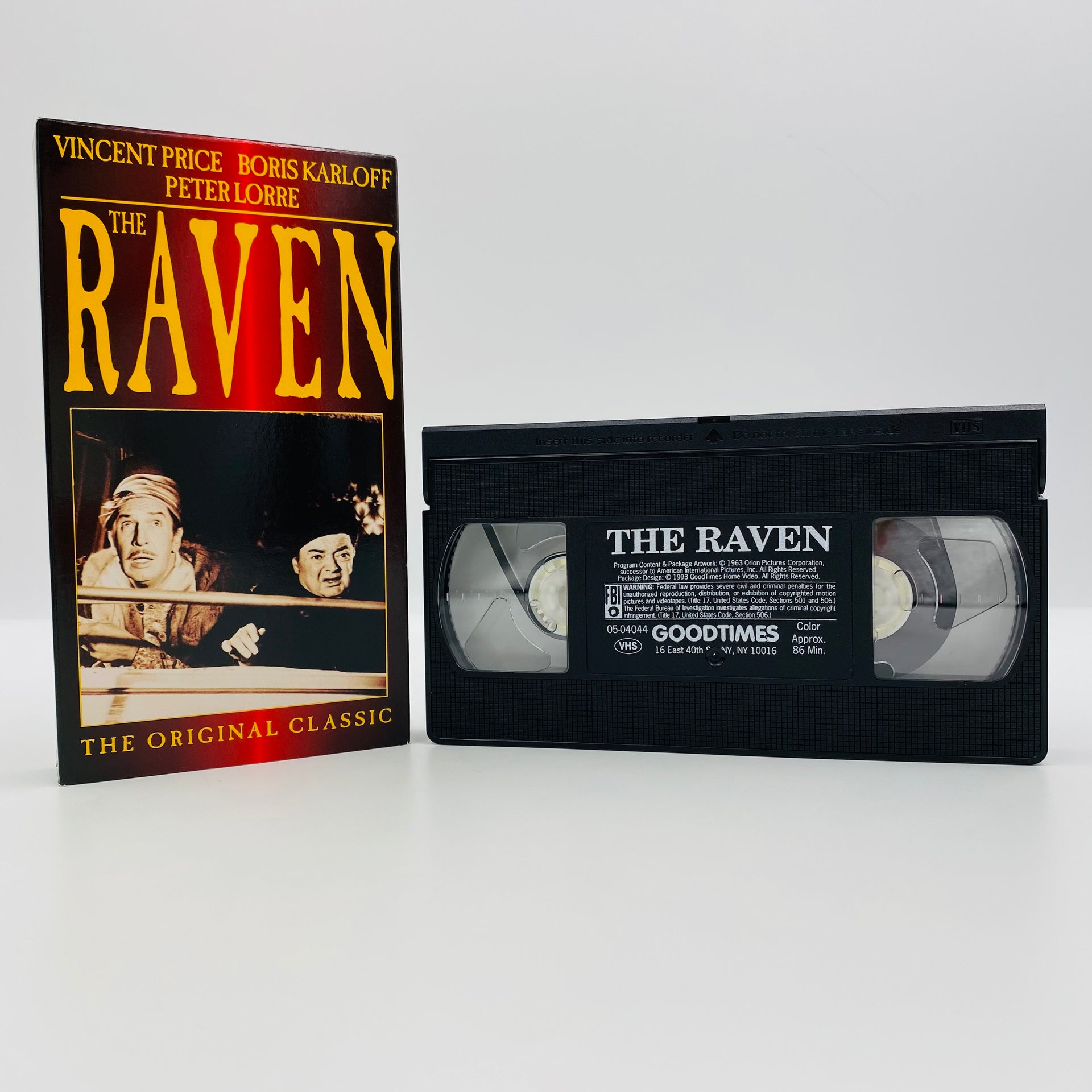 The Raven VHS tape (1993) GoodTimes Home Video – Mom and Pop