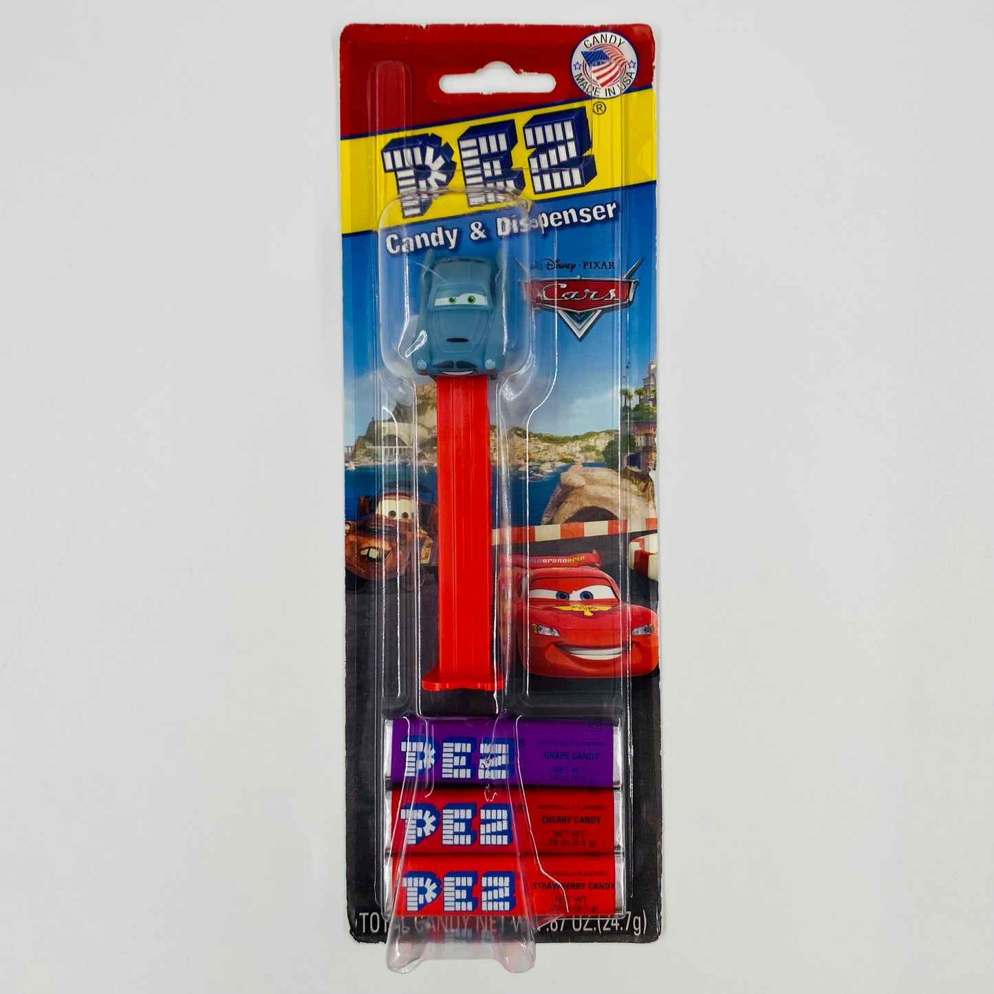 Cars 2 Finn McMissile PEZ dispenser (2011) carded 5.9 China
