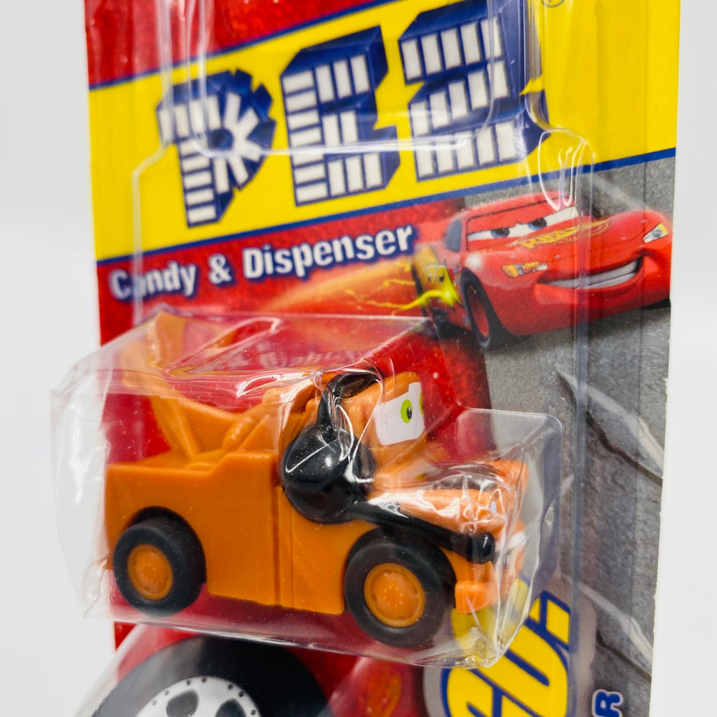 Cars 2 Mater Pull & Go PEZ dispenser (2011) carded 5.9 China