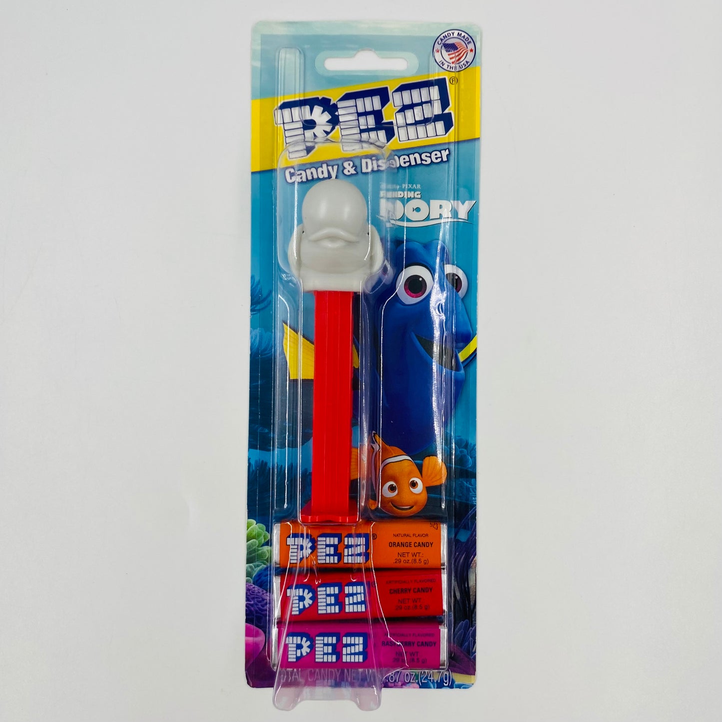 Finding Dory Bailey Beluga PEZ dispenser (2016) carded 7.5 China