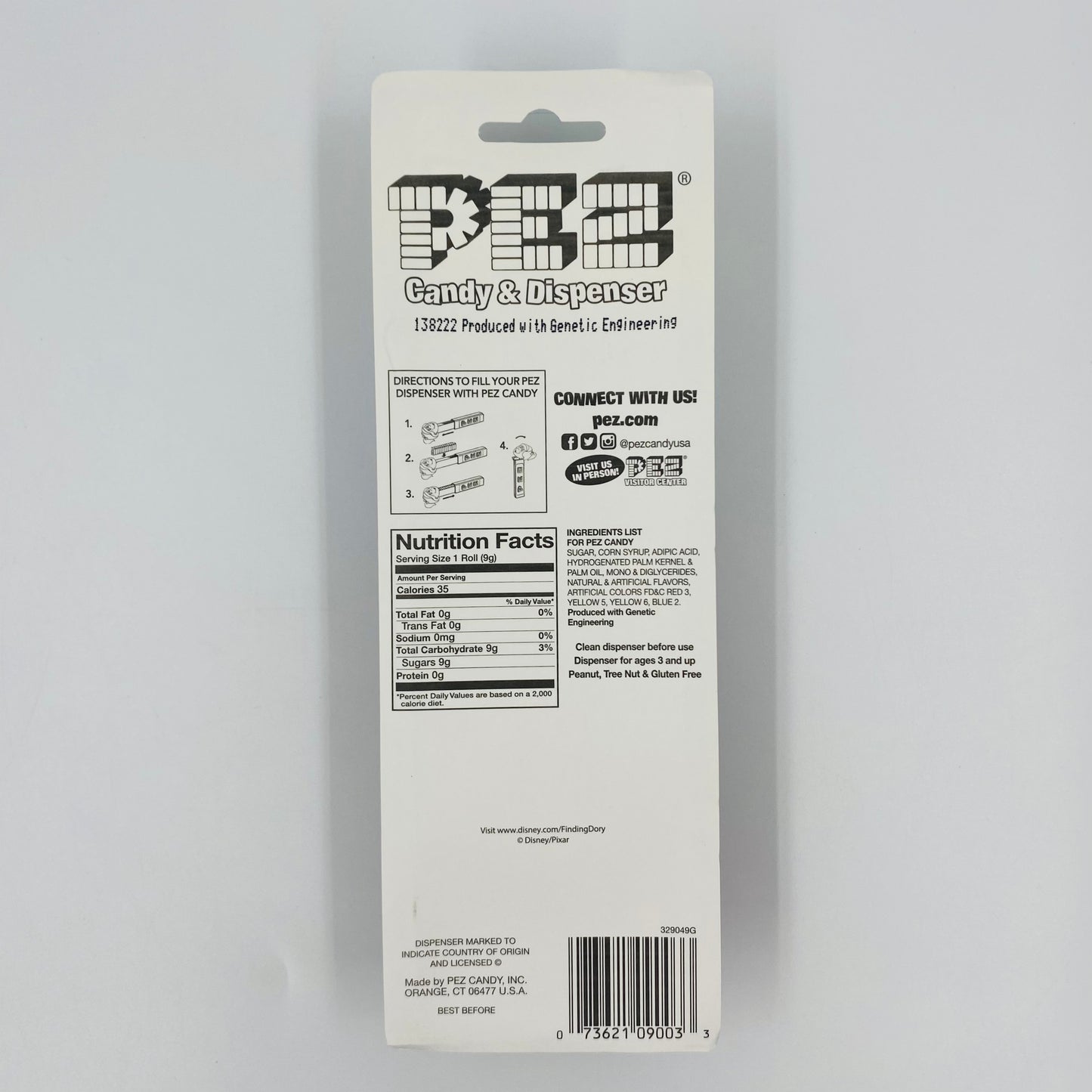 Finding Dory Bailey Beluga PEZ dispenser (2016) carded 7.5 China