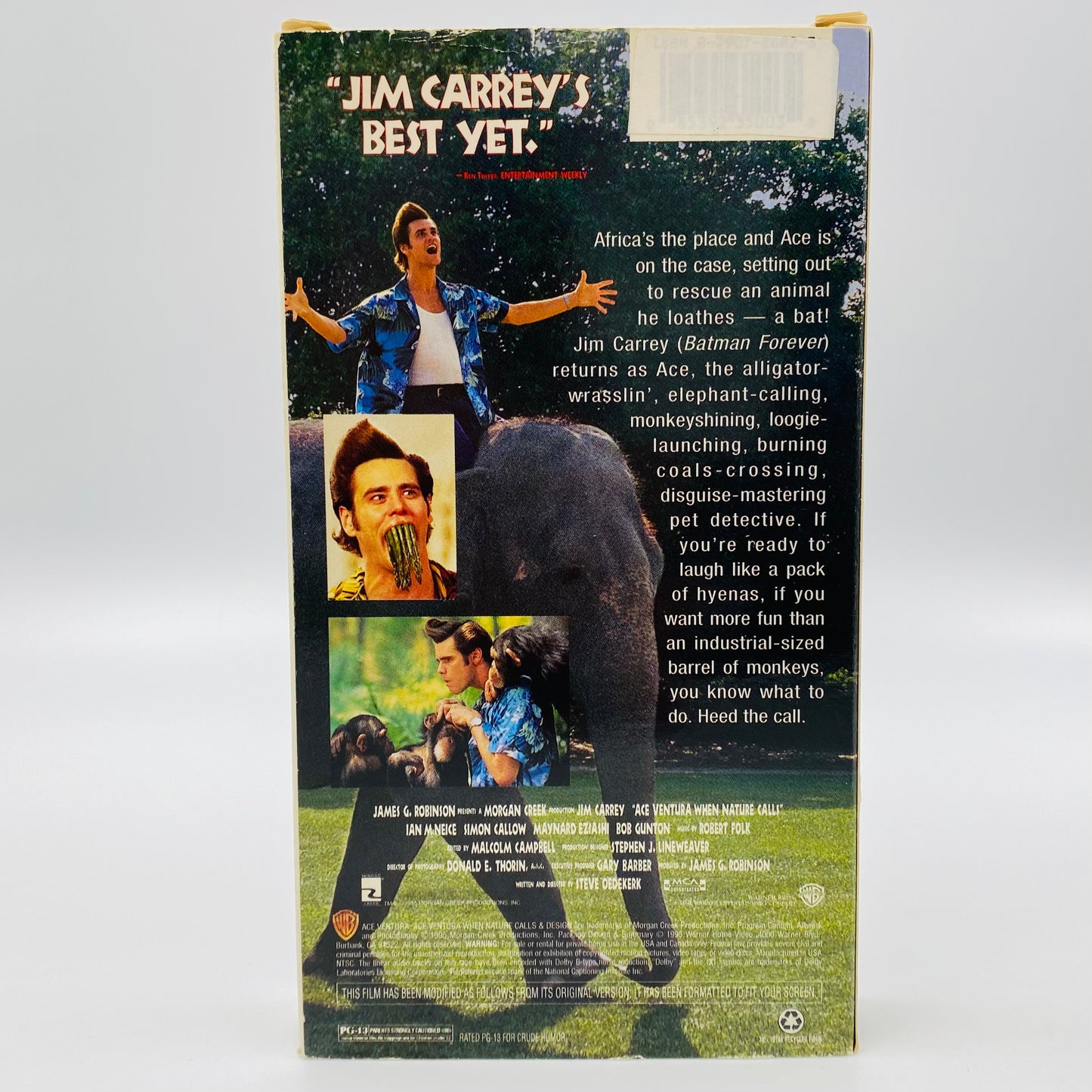 Ace Ventura When Nature Calls VHS tape (1996) Warner Home Video