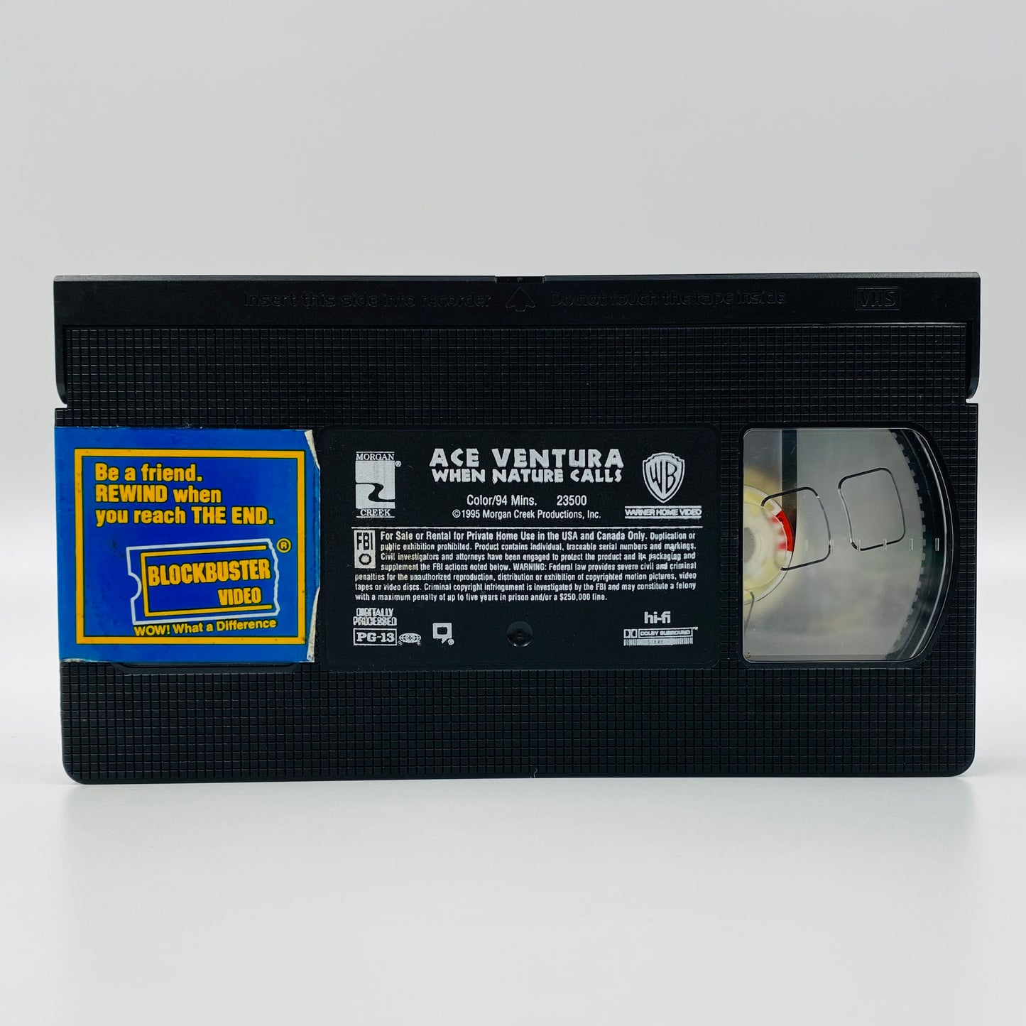 Ace Ventura When Nature Calls VHS tape (1996) Warner Home Video