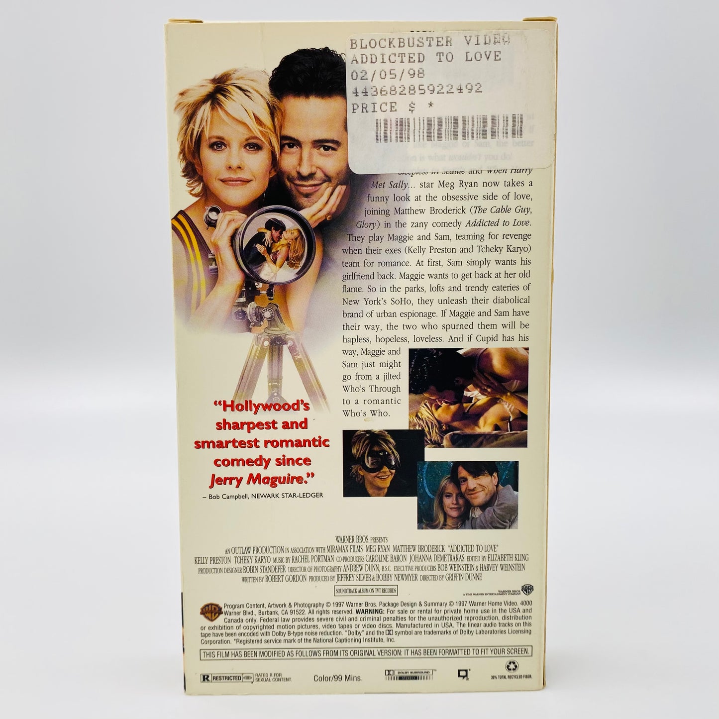 Addicted to Love VHS tape (1997) Warner Home Video