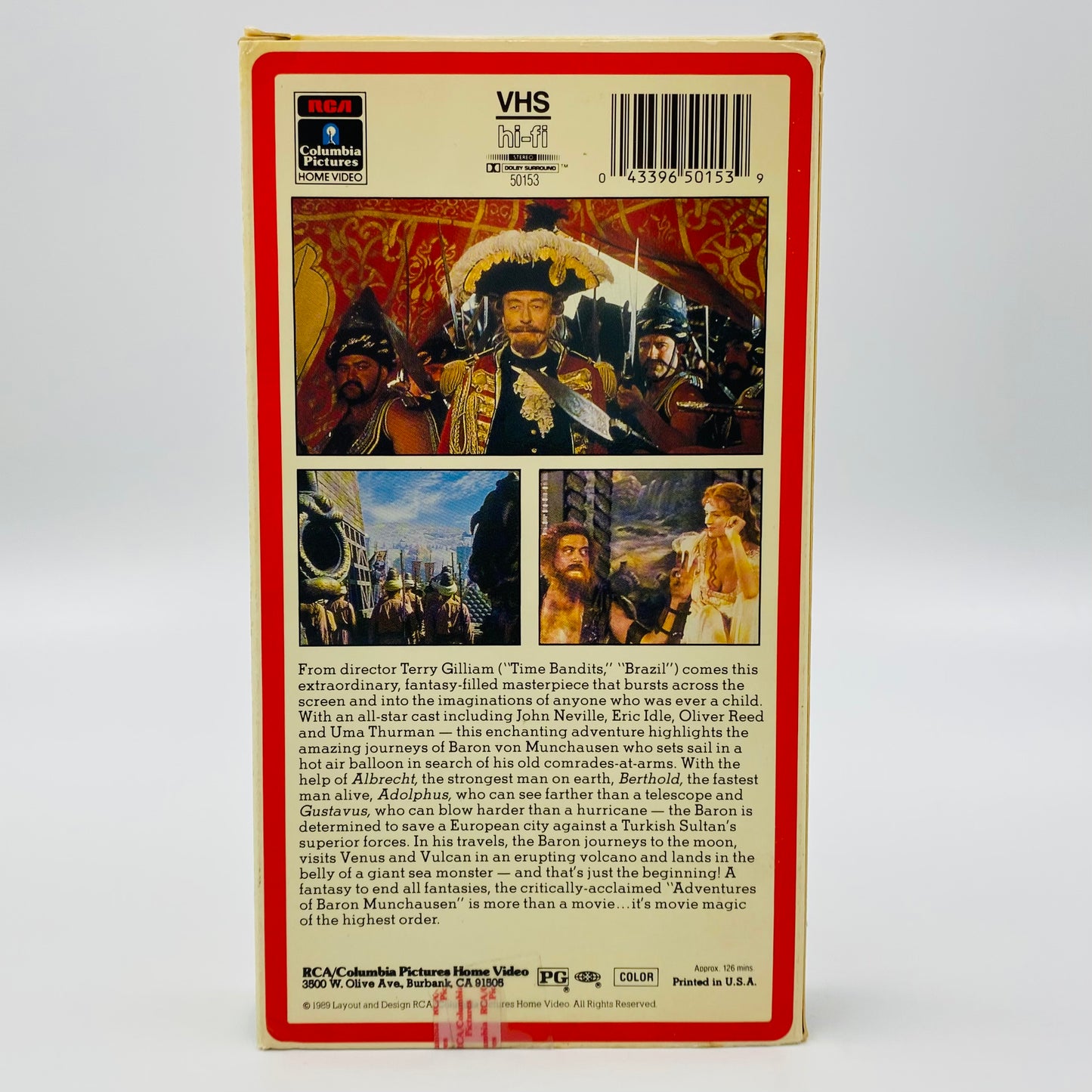 Adventures of Baron Munchausen VHS tape (1989) RCA Columbia Pictures