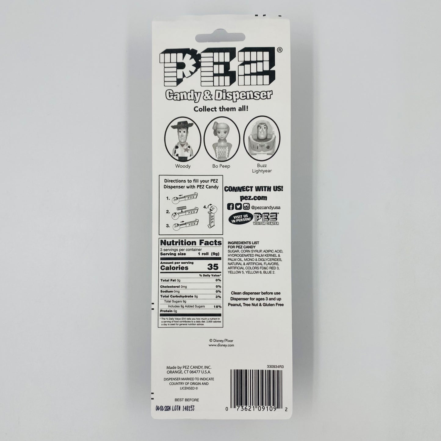 Toy Story 4 Woody PEZ dispenser (2019) carded 7.5 China