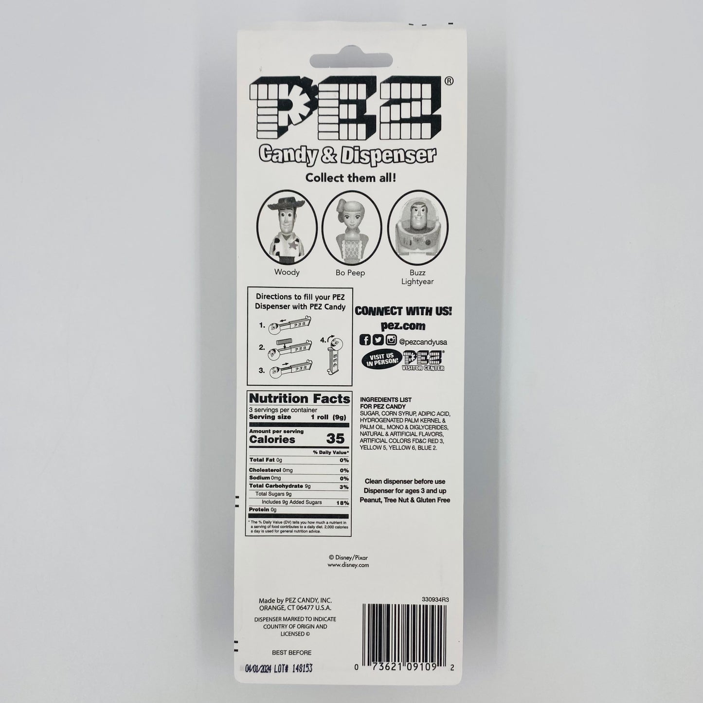 Toy Story 4 Bo Peep PEZ dispenser (2019) carded 7.5 China