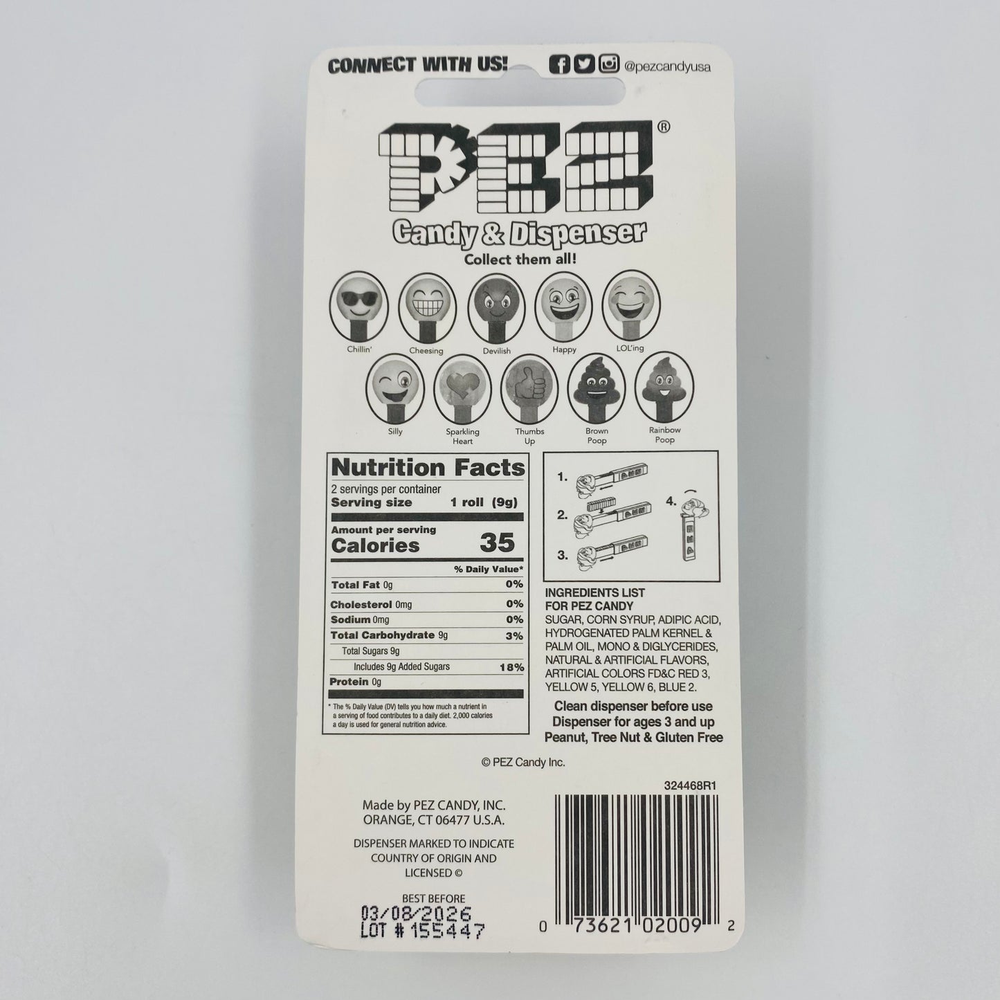 PEZemojis Glitter Poop PEZ dispenser (2020) short card 7.5 China