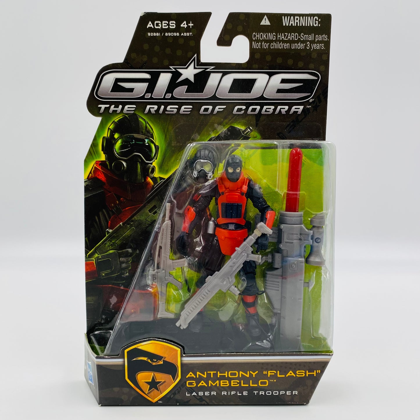 G.I. Joe The Rise of Cobra Anthony "Flash" Gambello (v3) carded 3.75” action figure (2009) Hasbro