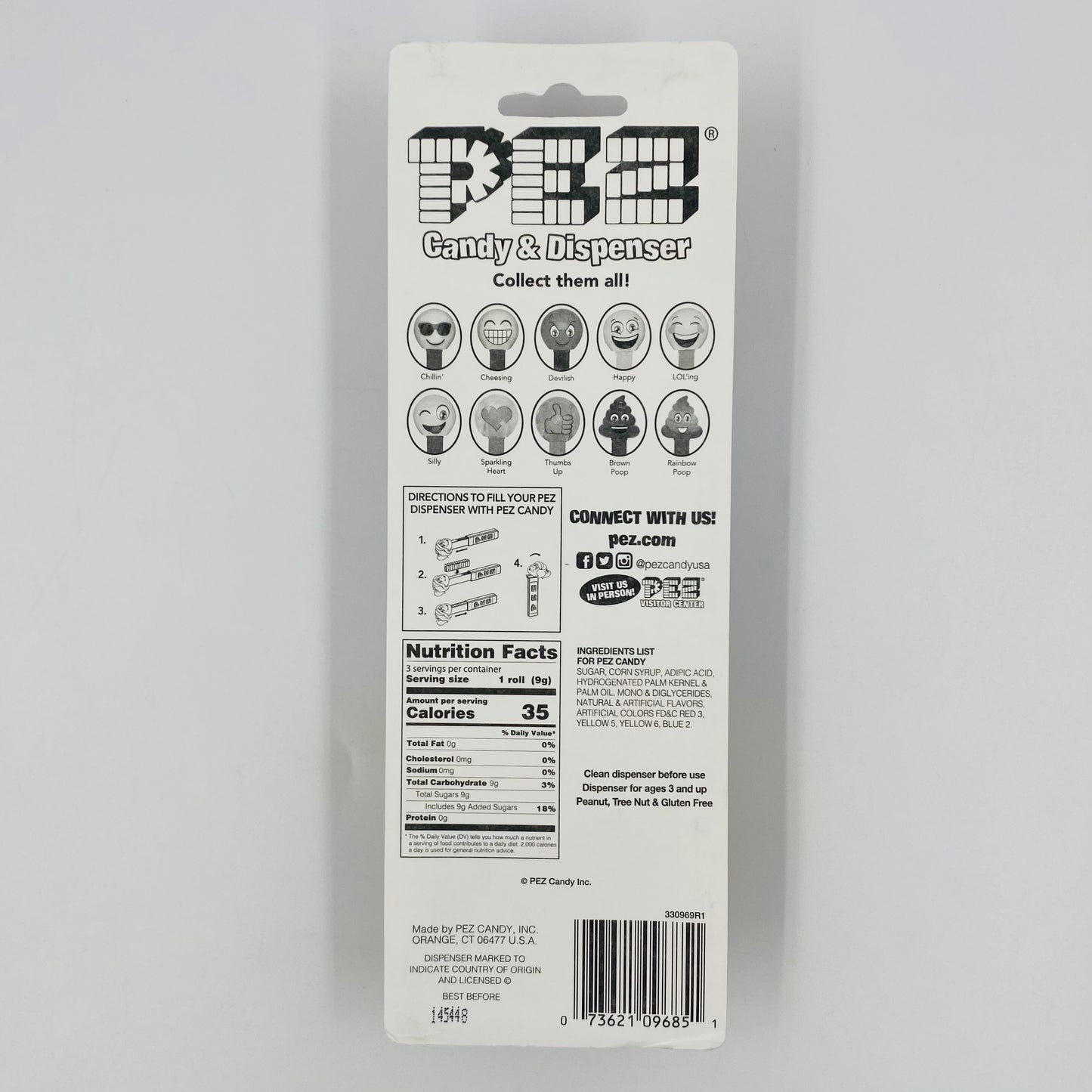 PEZemojis Rainbow Poop PEZ dispenser (2018) carded 7.5 China