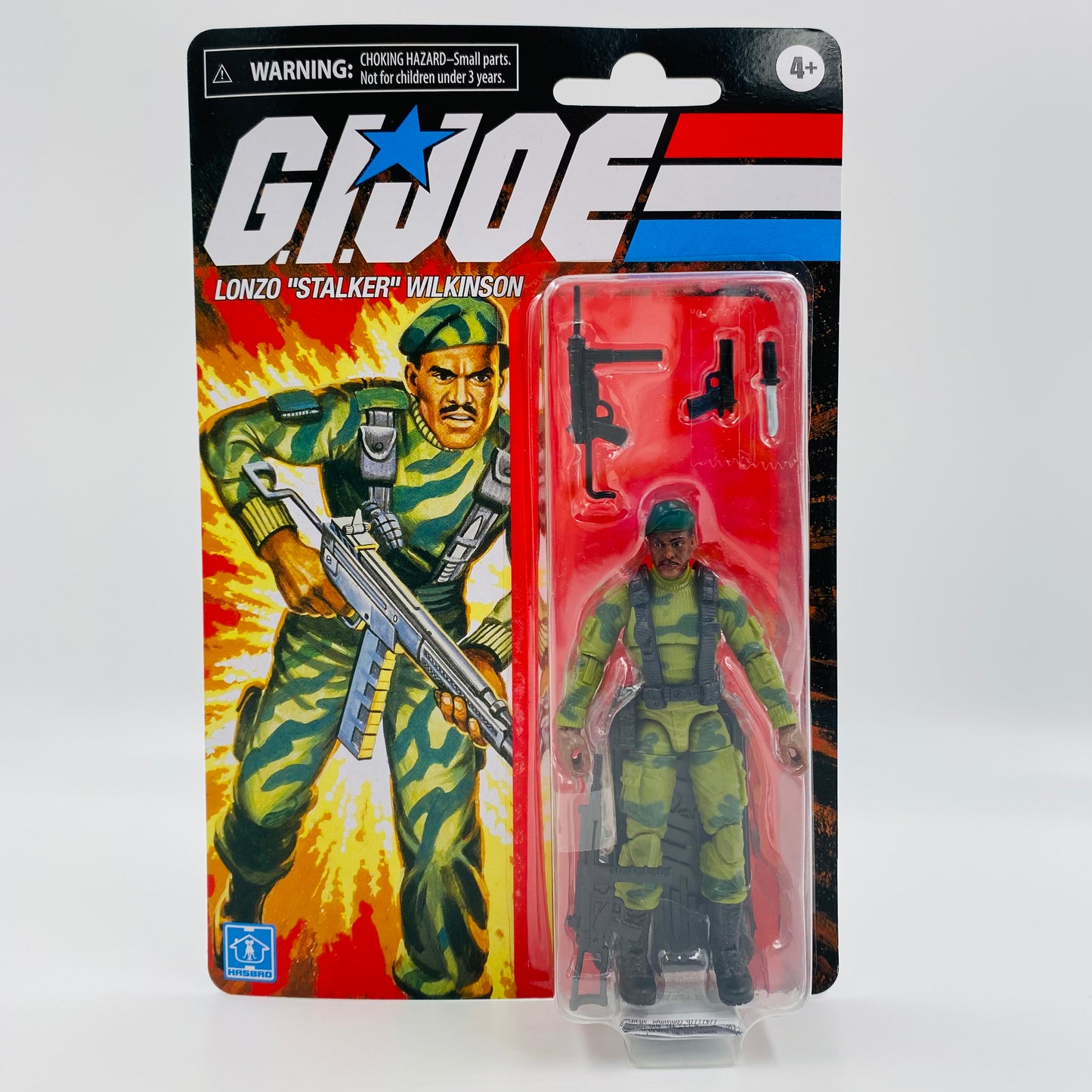 G.I. Joe Retro Lonzo "Stalker" Wilkinson carded 4” action figure (2021) Hasbro