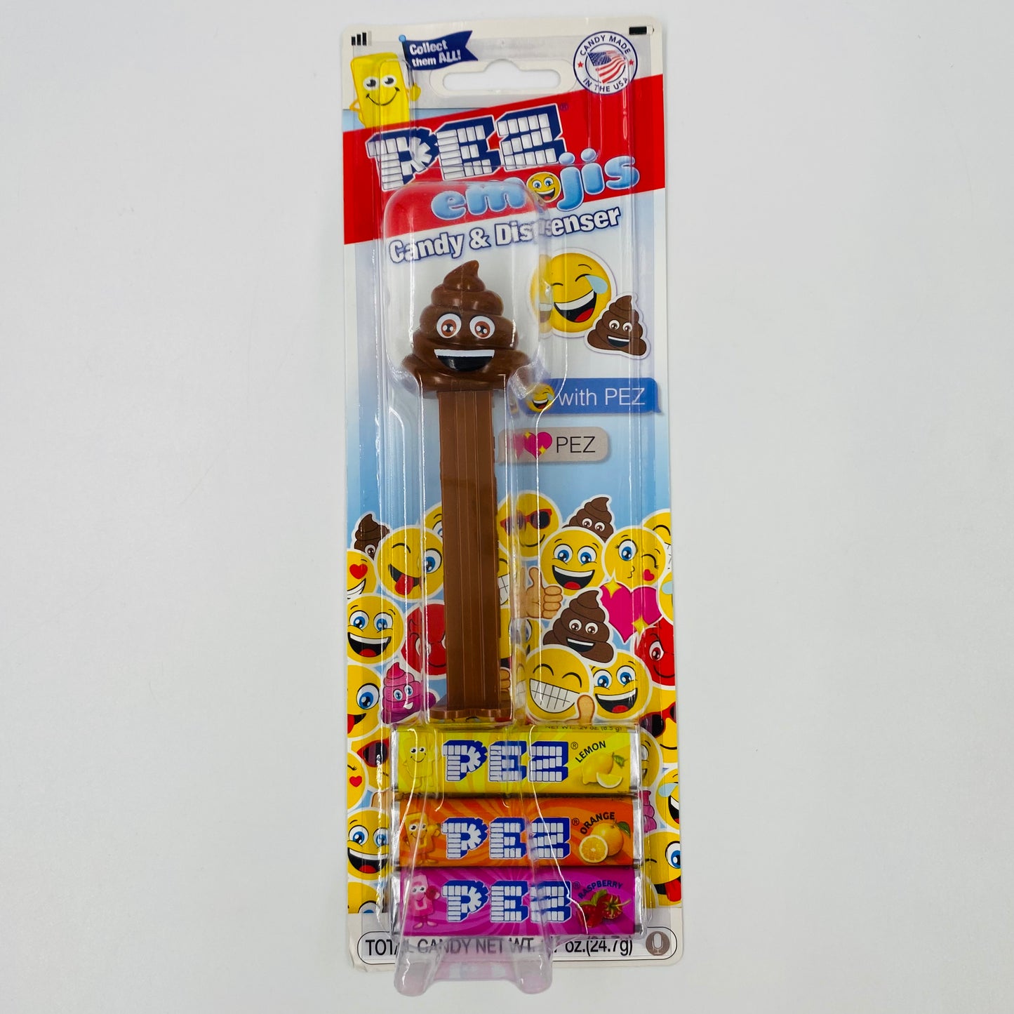 PEZemojis Poop PEZ dispenser (2018) carded 7.5 China